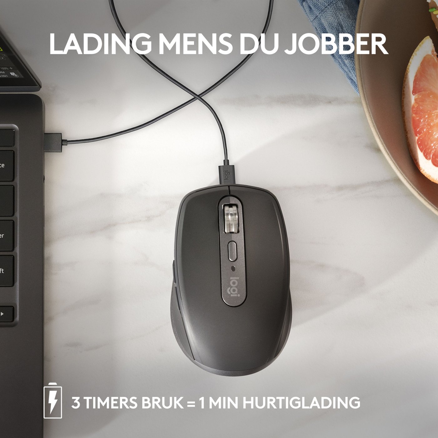 Logitech MX Anywhere 3S Trådløs mus Graphite