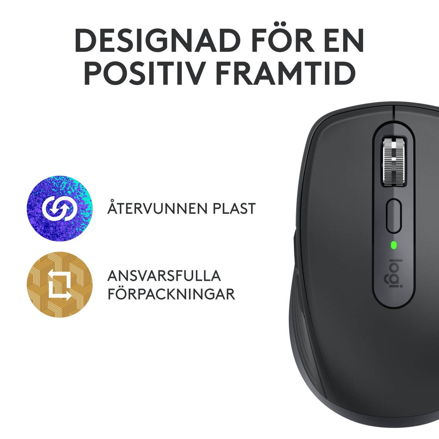 Logitech MX Anywhere 3S Trådlös mus Graphite
