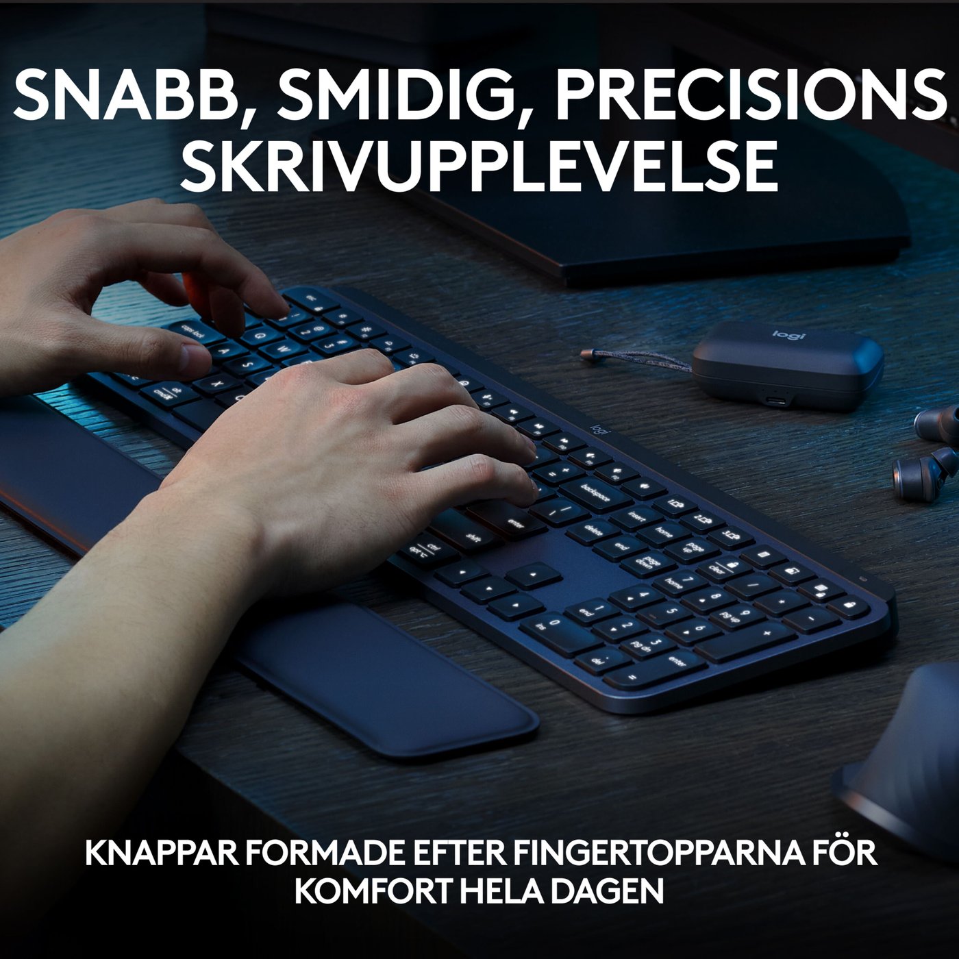 Logitech MX Keys S Trådlöst tangentbord Graphite