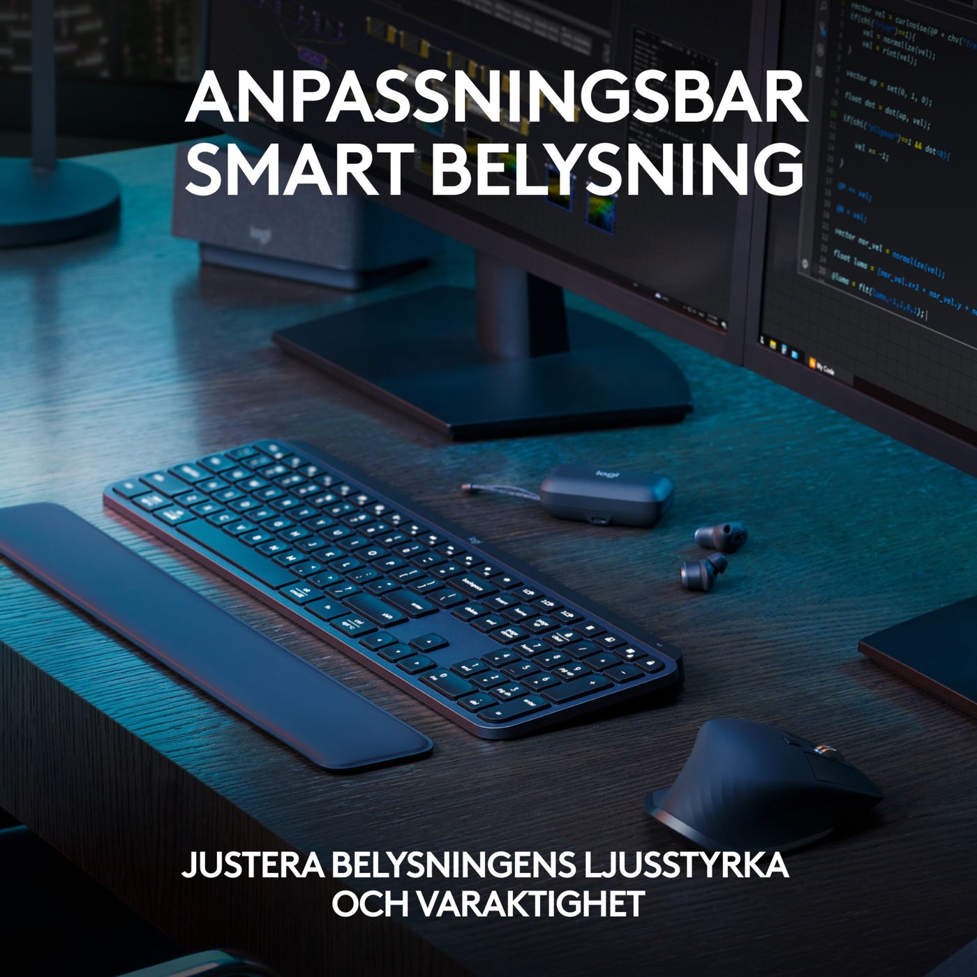 Logitech MX Keys S Trådlöst tangentbord Graphite