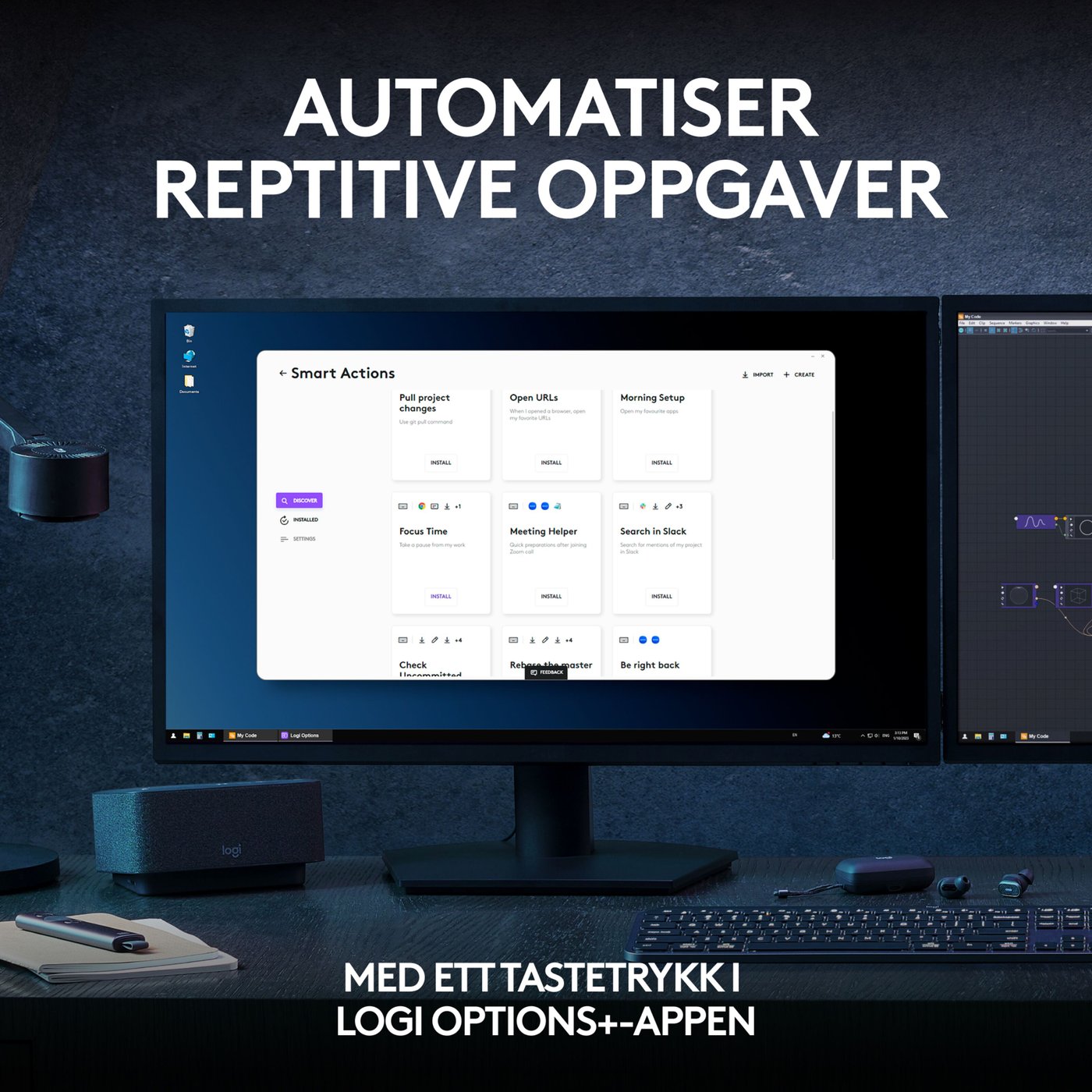 Logitech MX Keys S Trådløst tastatur Pale Grey