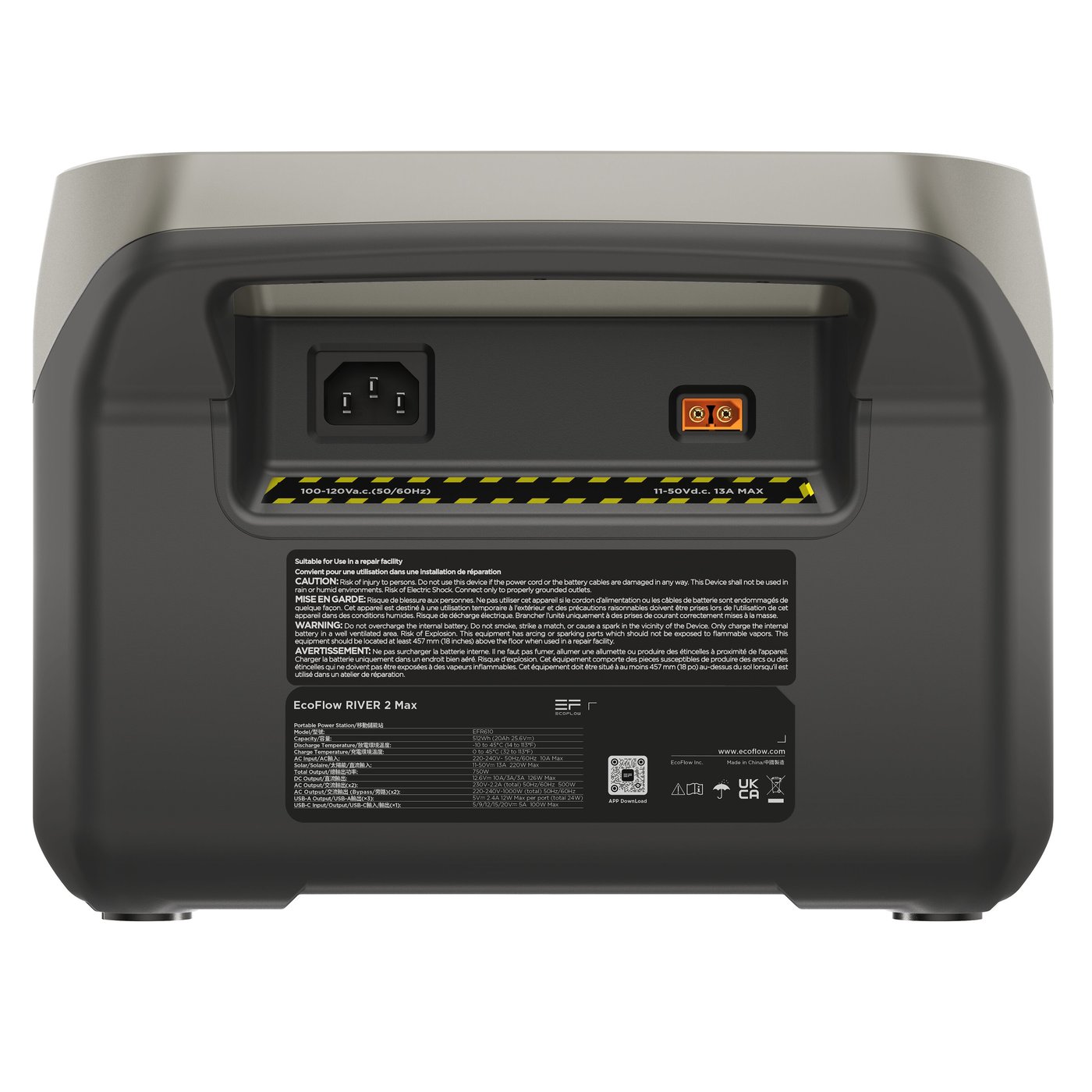 EcoFlow River 2 Max Portabel kraftstation 512 Wh