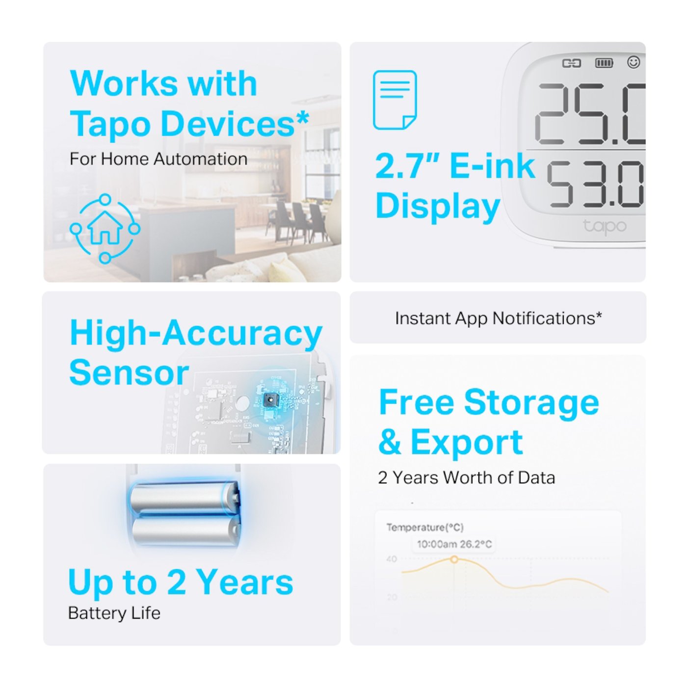 TP-link Tapo T315 Smart Termometer och hygrometer