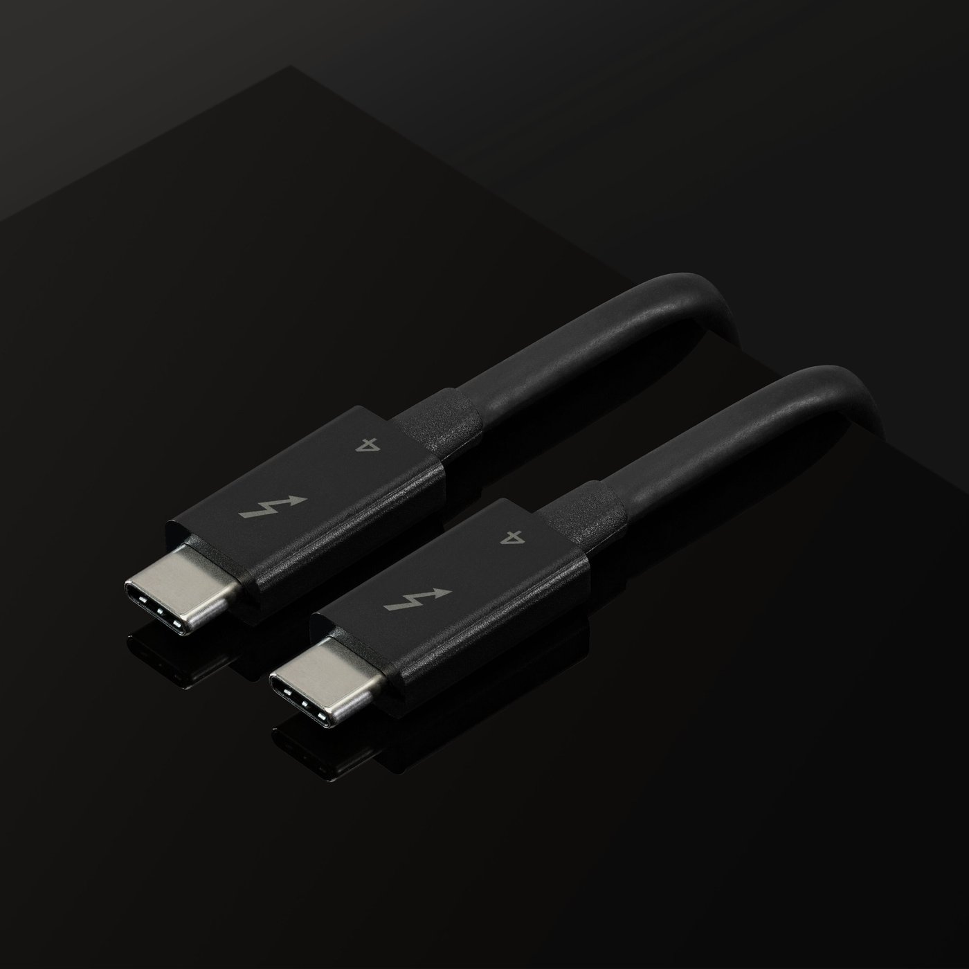 Plexgear Thunderbolt 4 USB-C-kabel 70 cm Svart