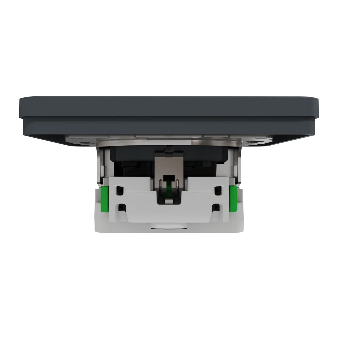 Schneider Electric Exxact Jordet vegguttak med USB-porter Svart