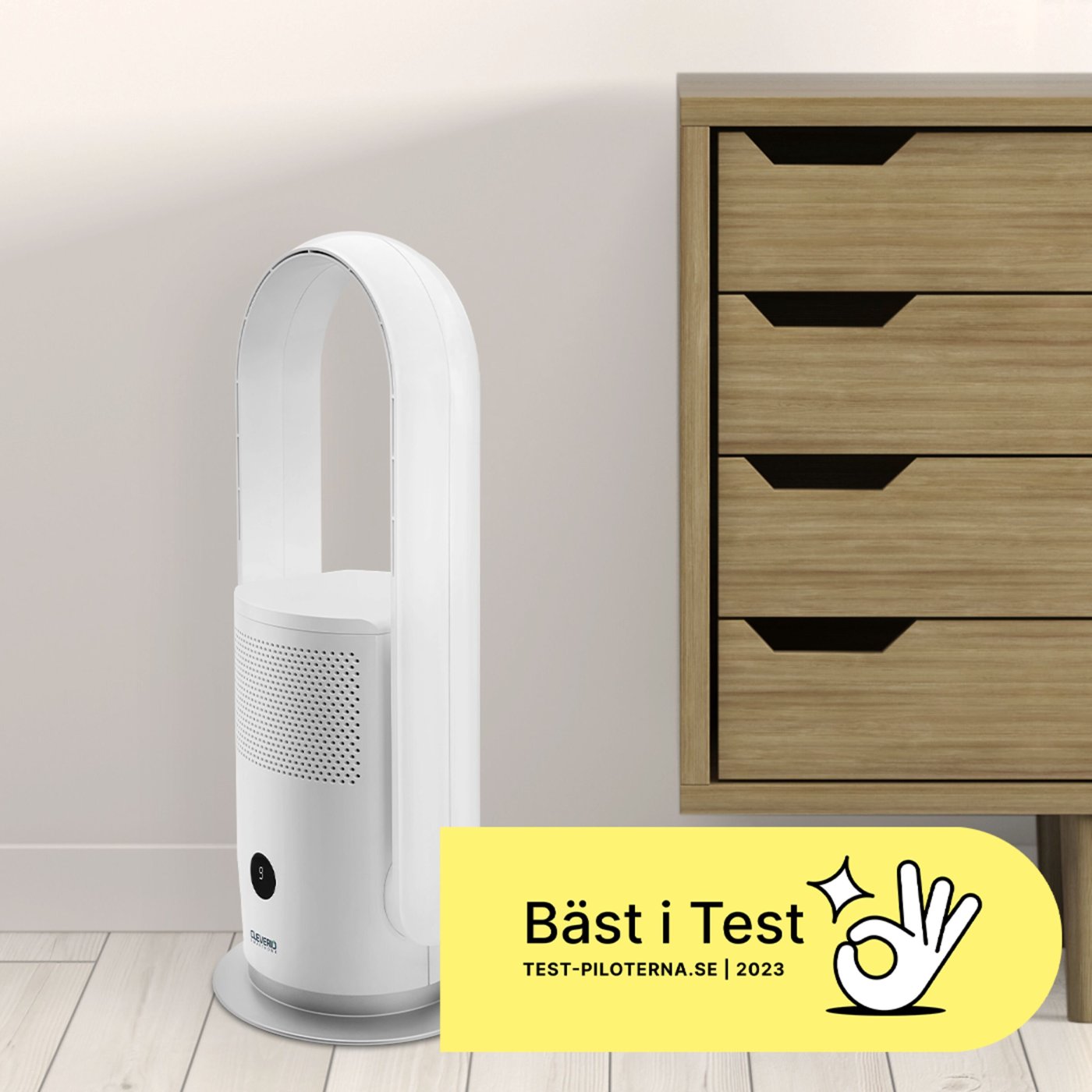 Cleverio AF-F100 Golvfläkt med luftfilter