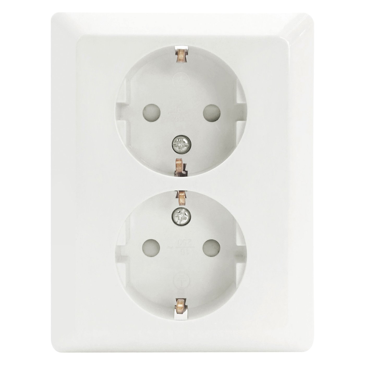 Malmbergs Gamma Jordet vegguttak 2-veis - Hvit