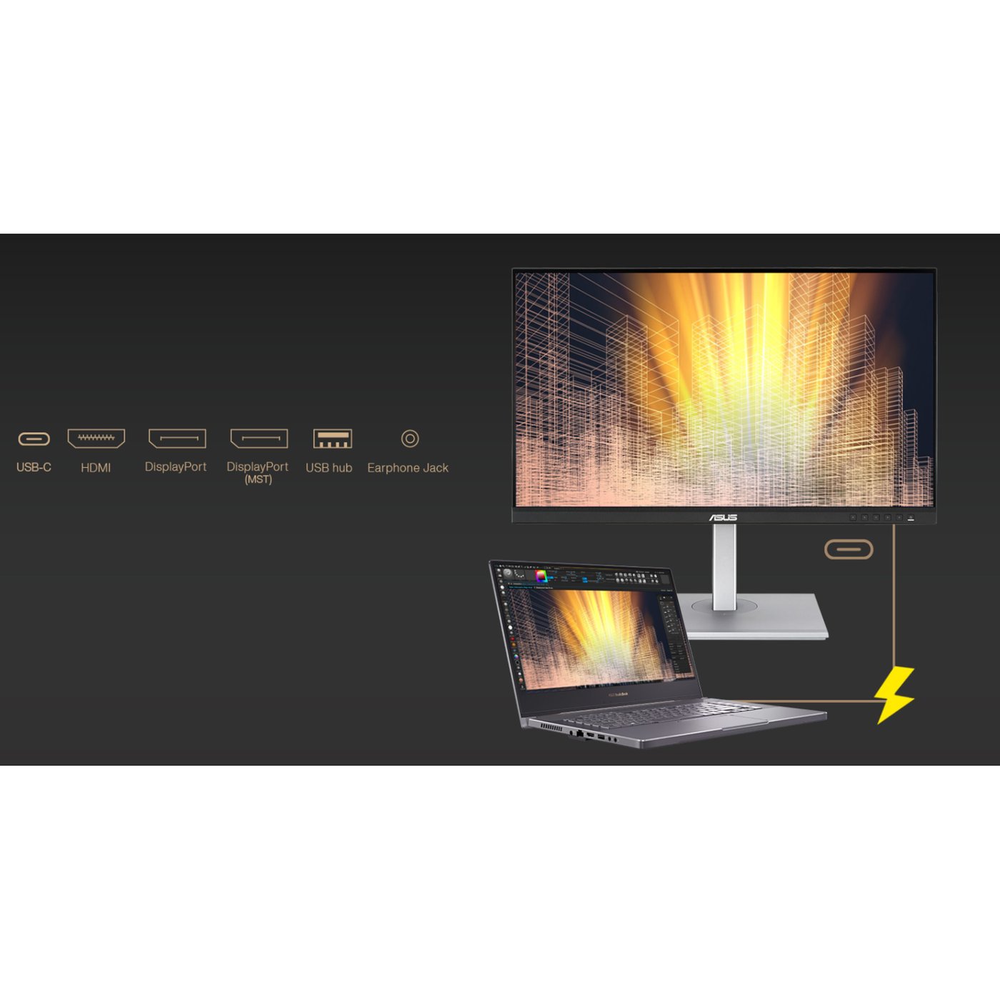 Asus ProArt Display PA278CV Profesjonell monitor 27” QHD IPS