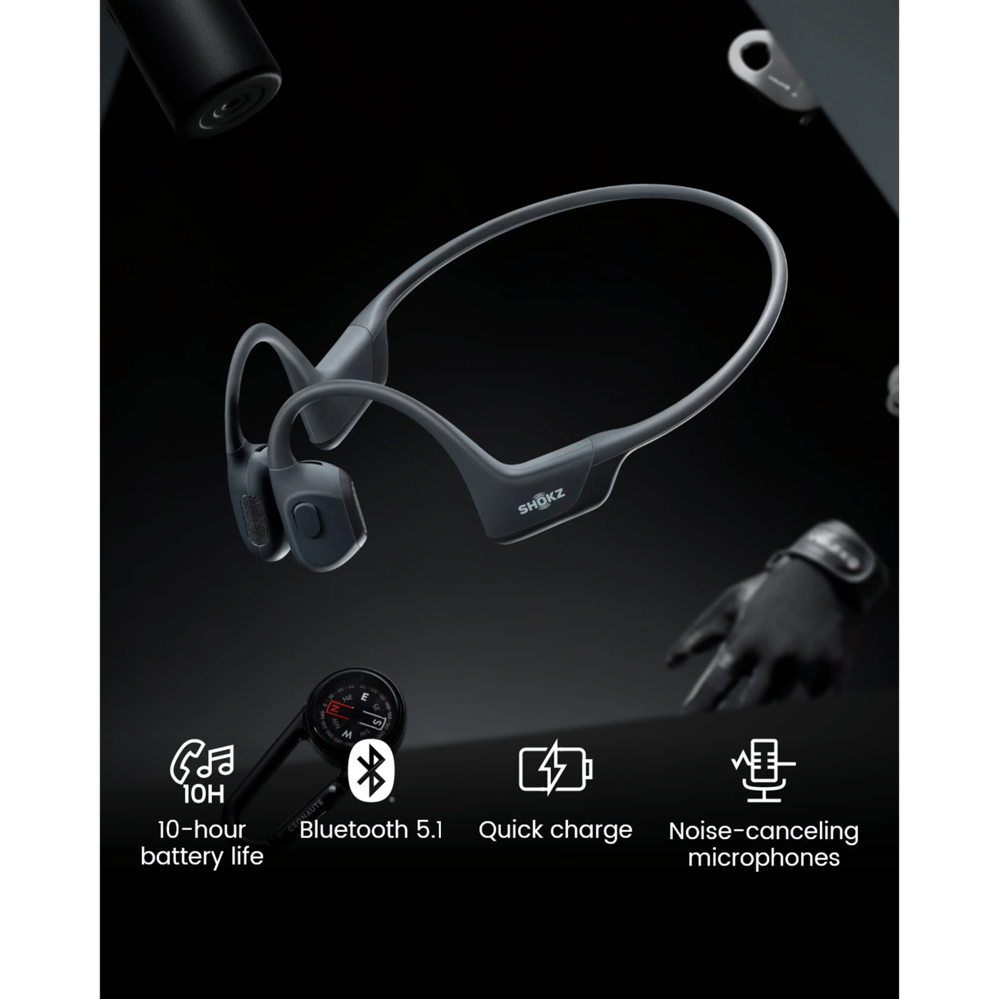 Shokz OpenRun Pro Mini Trådløse hodetelefoner