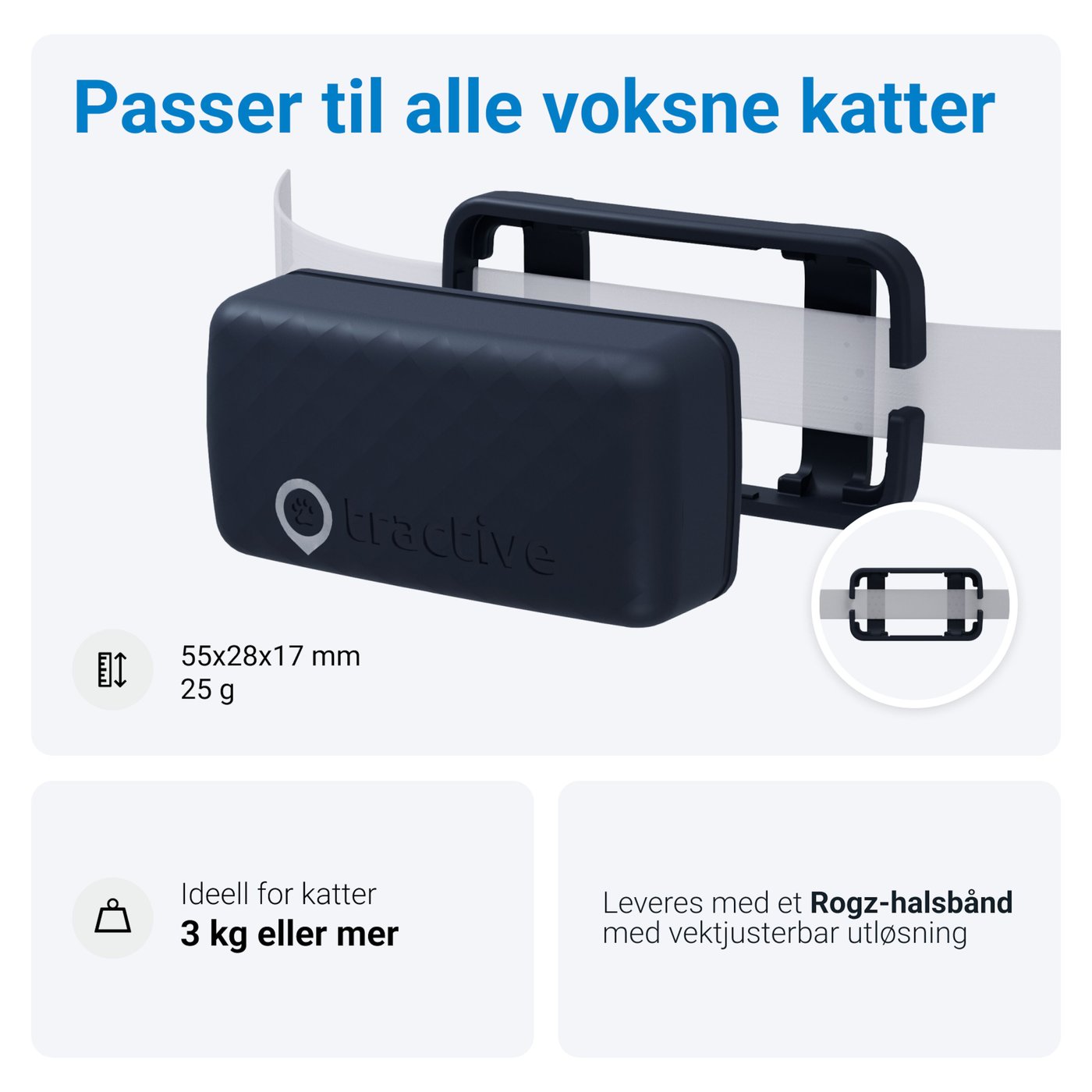Tractive CAT Mini – GPS-tracker og helseovervåking for katt