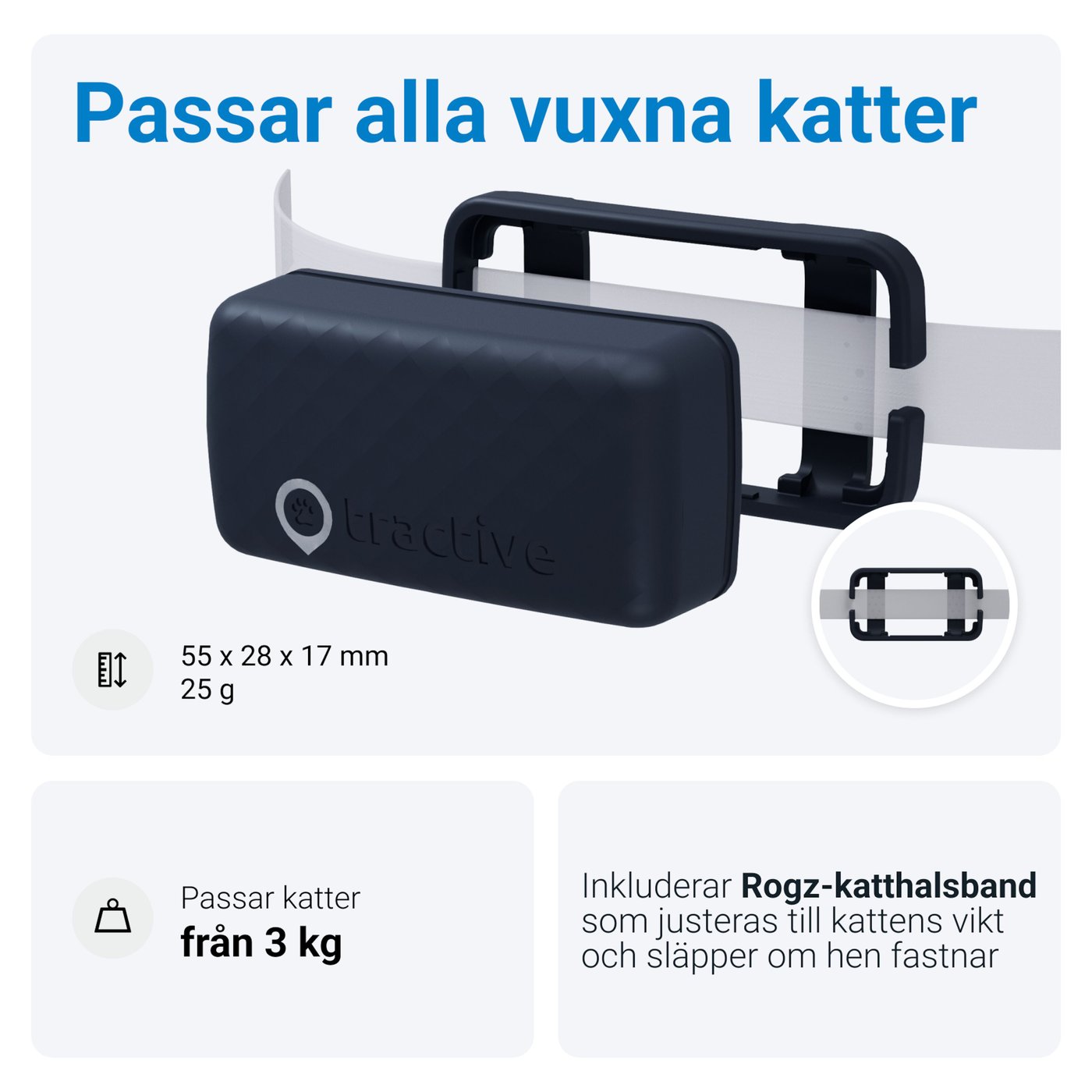 Tractive CAT Mini – Katt-GPS med hälsospårning