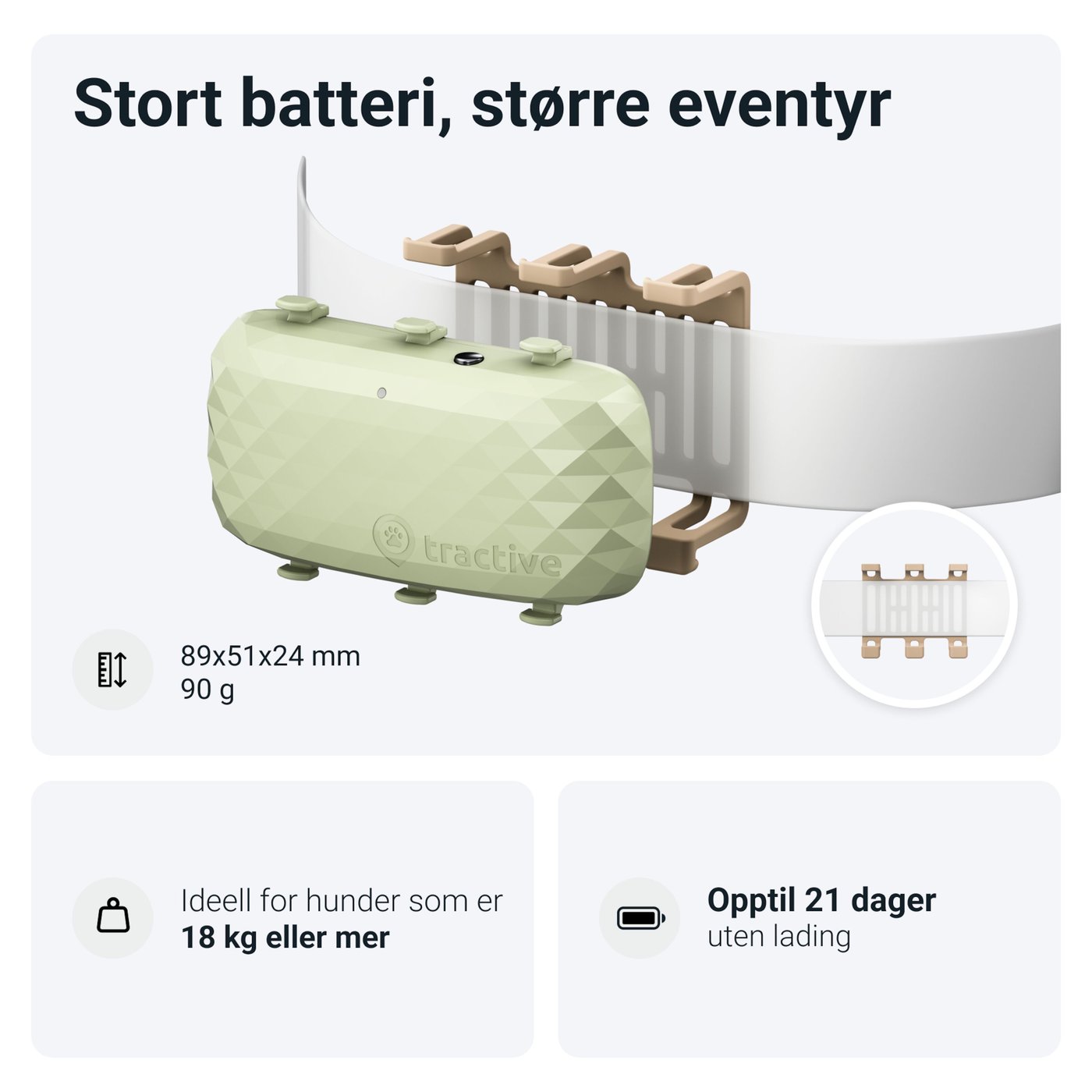 Tractive DOG XL GPS-sporingsbrikke for hund