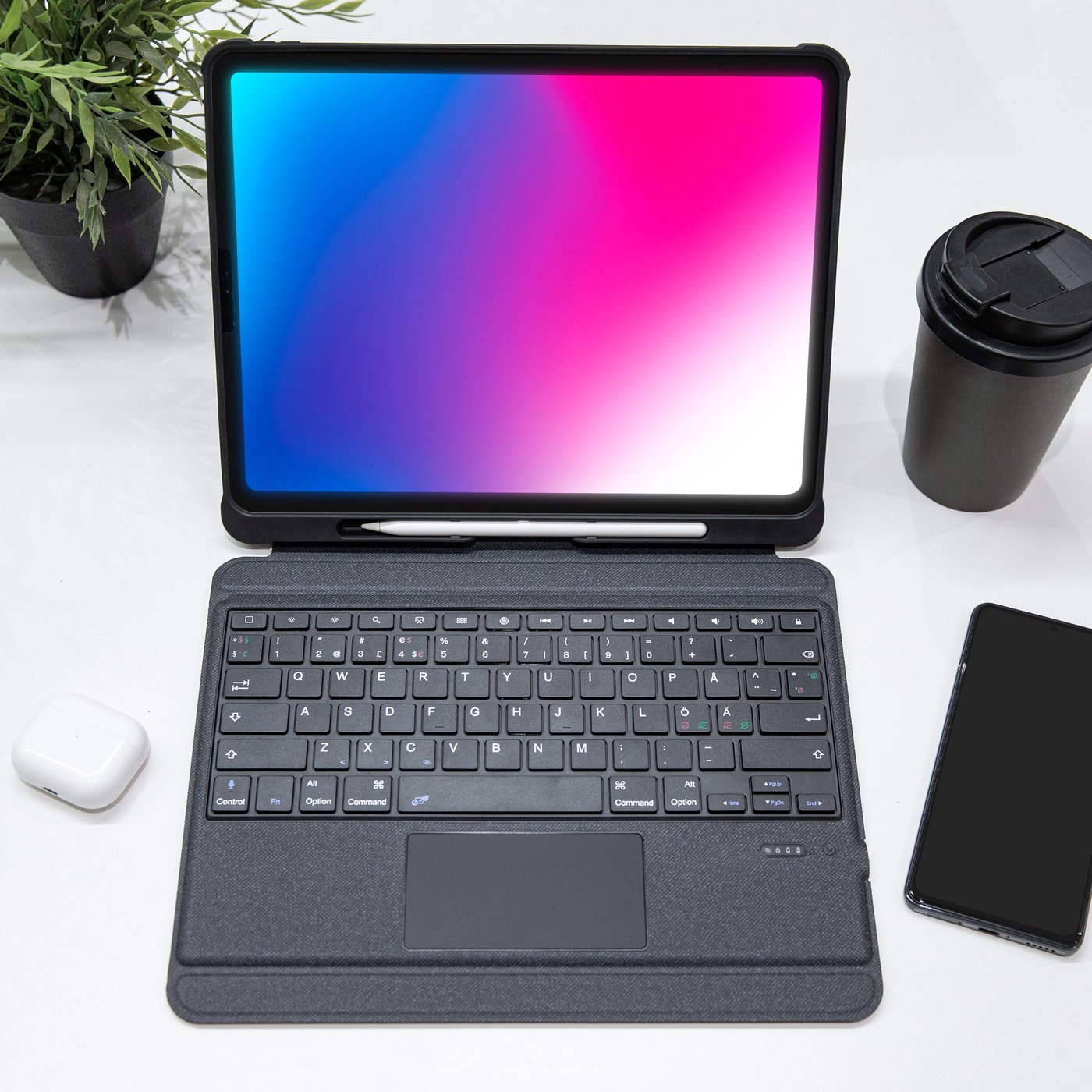 Linocell Tangentbordsfodral för iPad Pro 12,9" Gen. 3-6