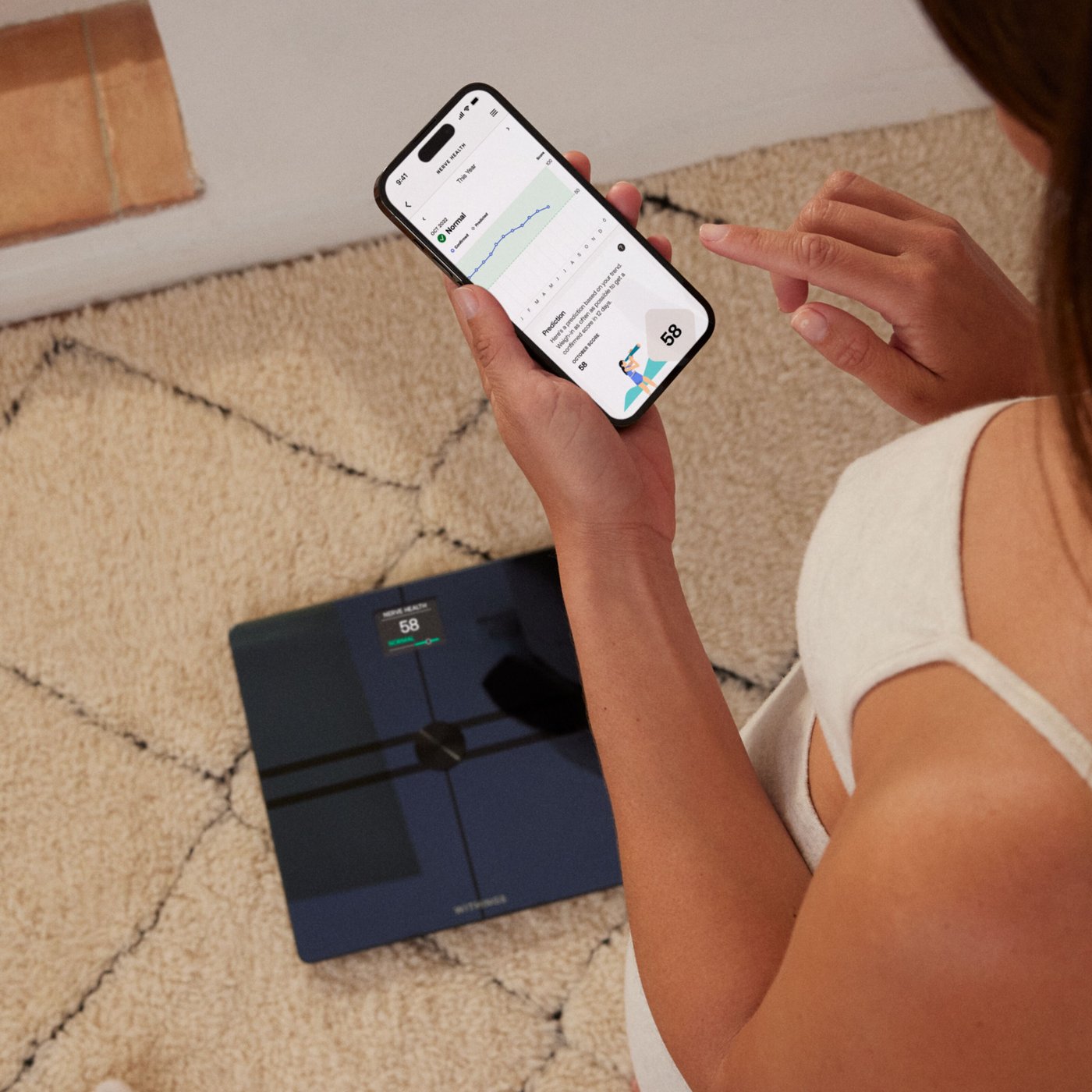 Withings Body Comp Personvåg med wifi Svart