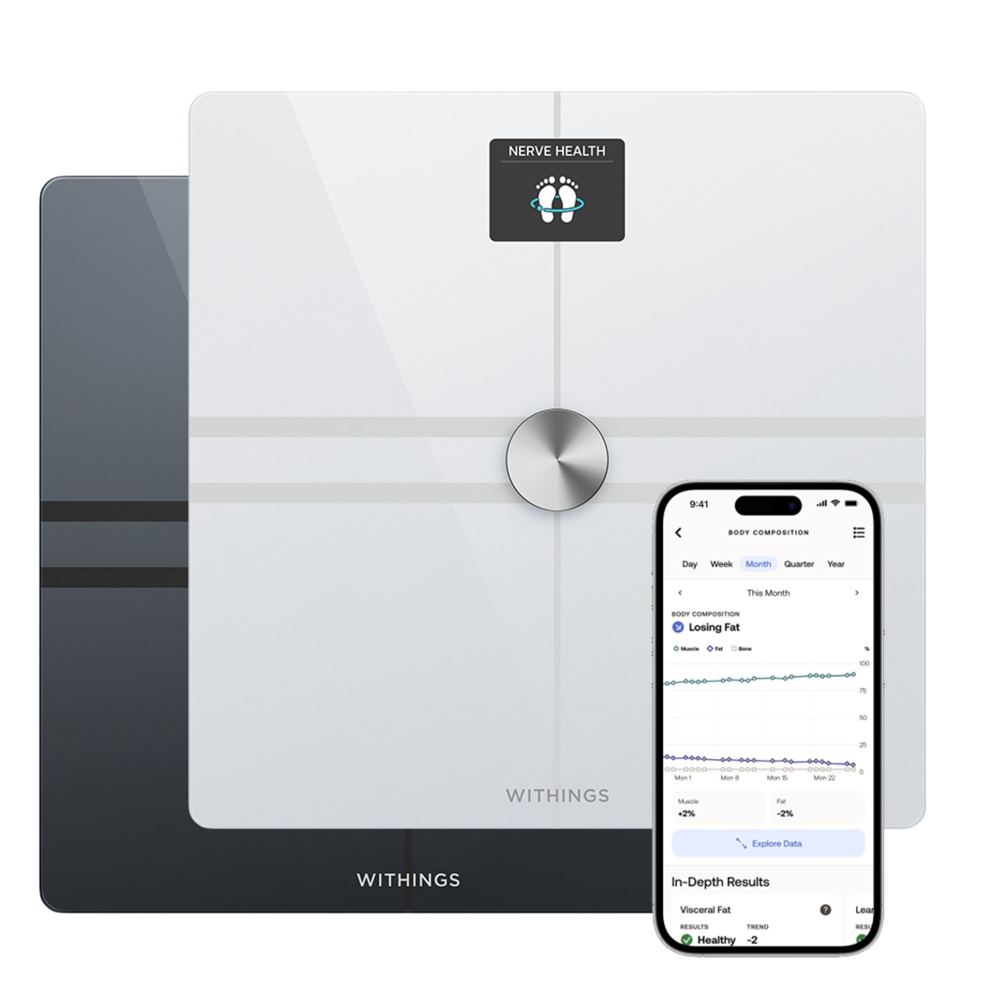 Withings Body Comp Personvekt med wifi Hvit