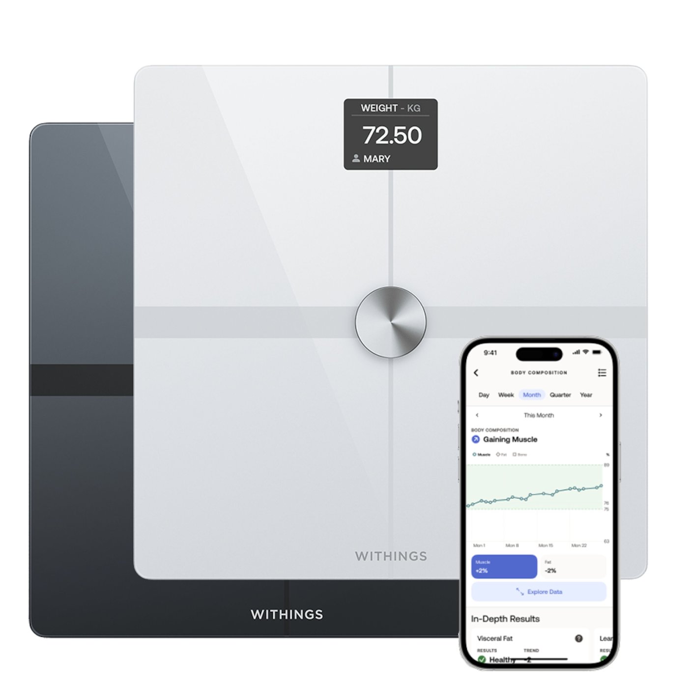 Withings Body Smart Personvekt med wifi Hvit