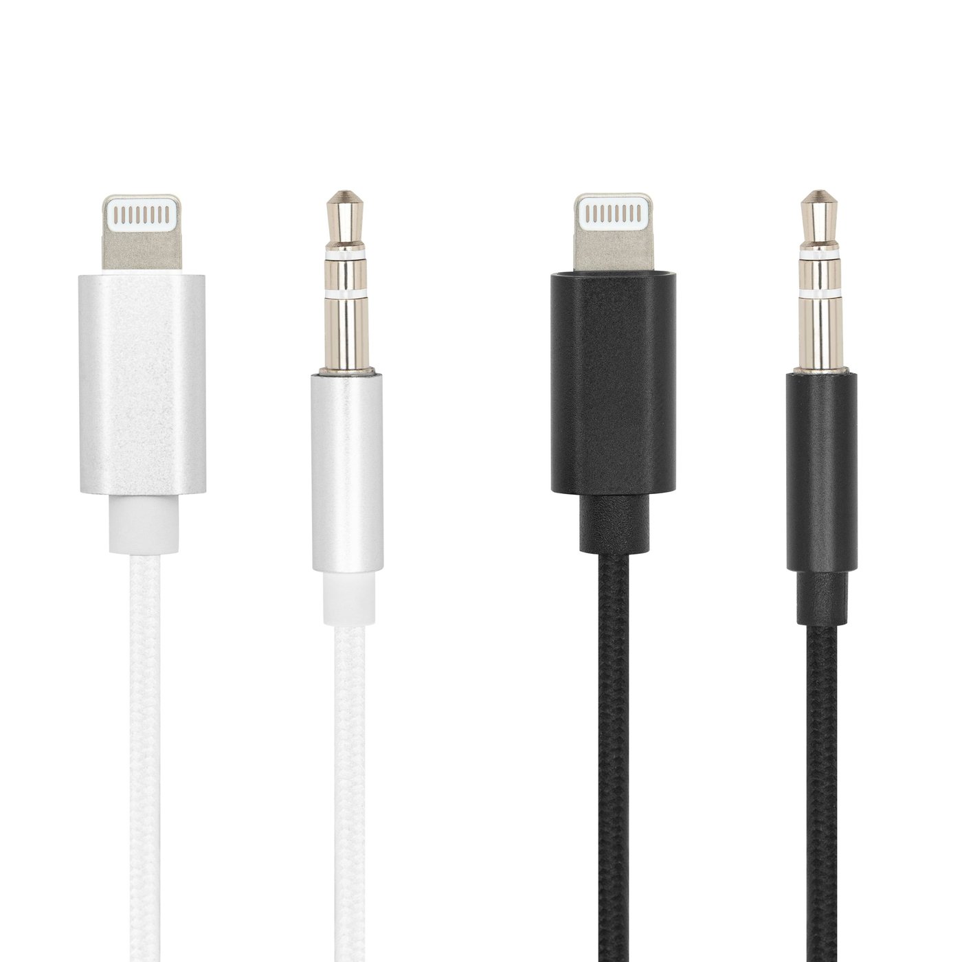 Linocell Lightning til 3,5 mm-kabel 1 m Hvit