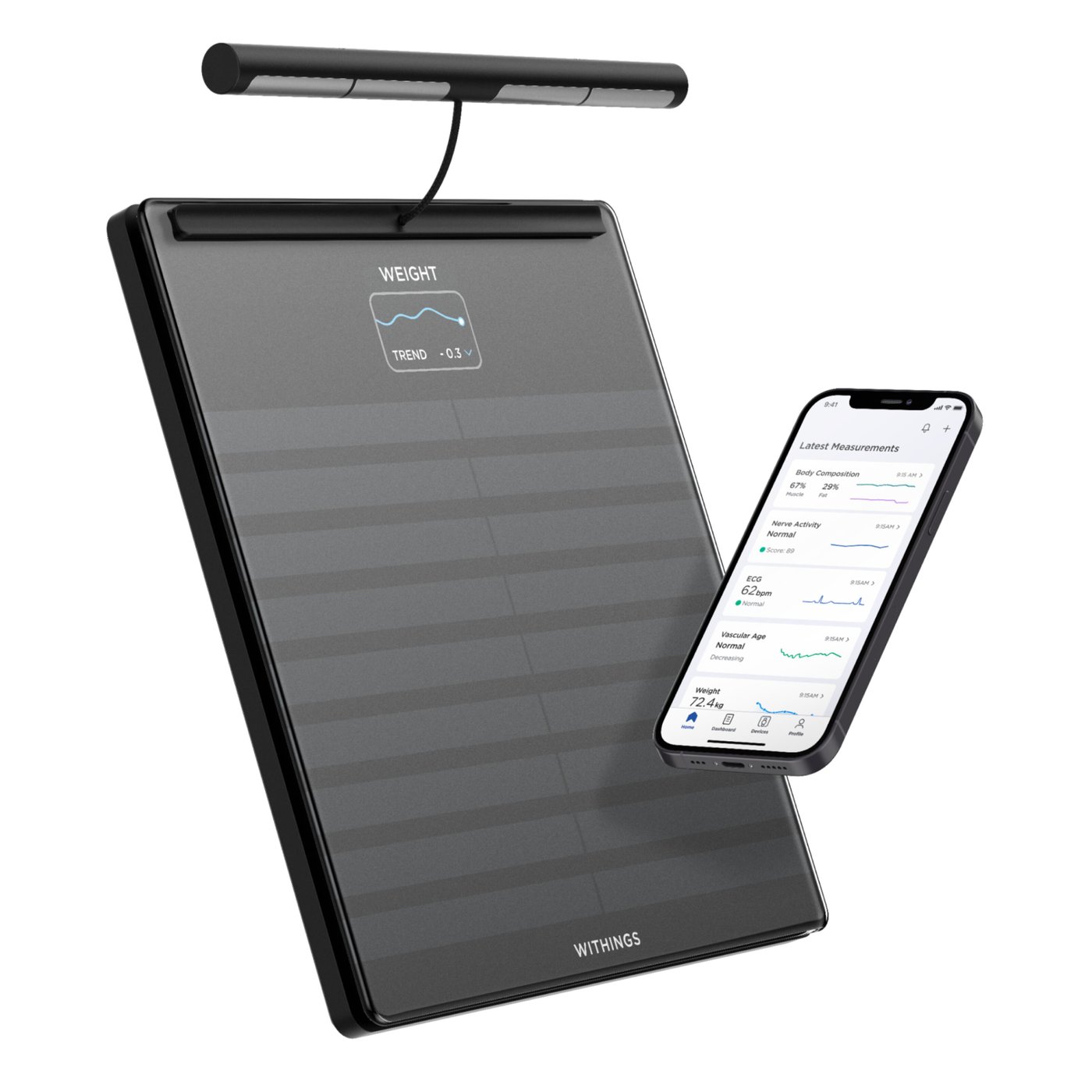 Withings Body Scan Connected Health Station Smartvekt - Svart