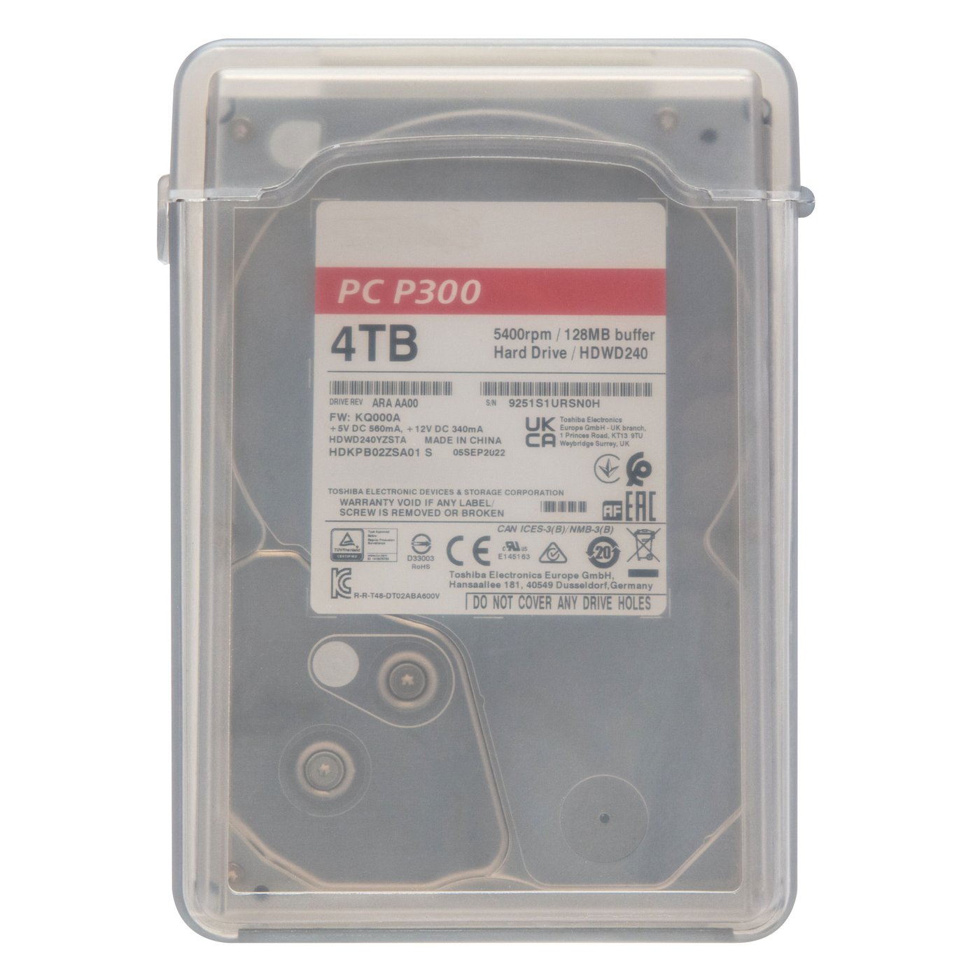 Plexgear Boks for 3,5"-harddisk