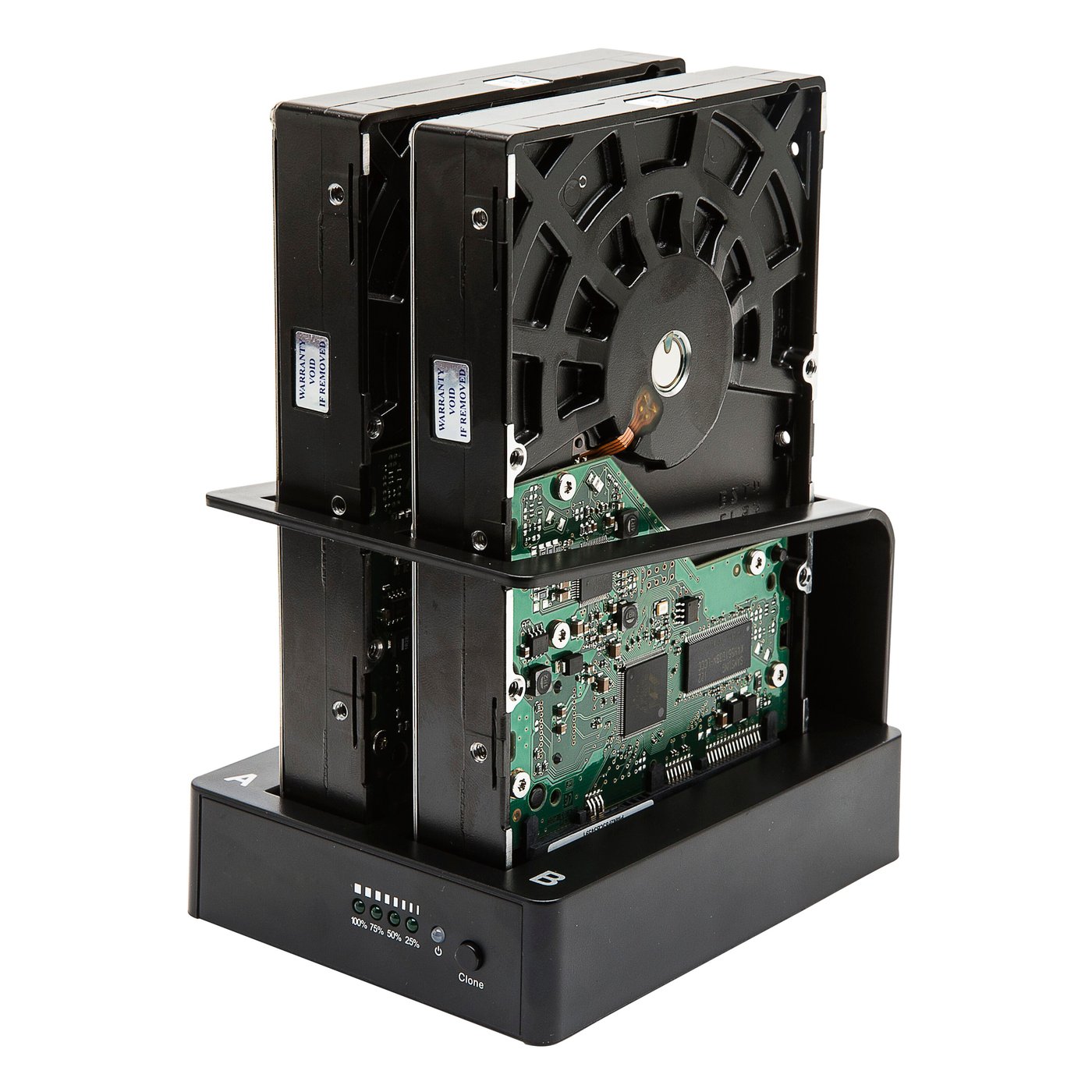 Plexgear USB 5 Gb/s dockningsstation med diskkloning