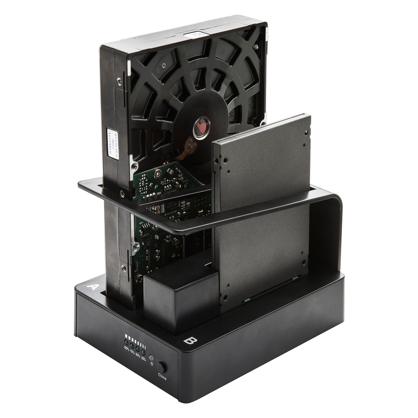 Plexgear USB 5 Gb/s dockningsstation med diskkloning