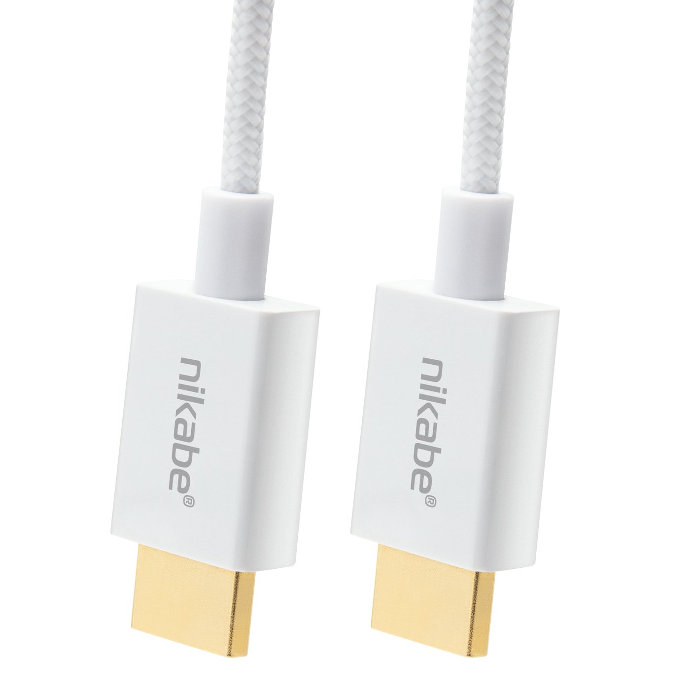 Nikabe Ultra Slim HDMI-kabel med 8K-støtte - Hvit 1 m