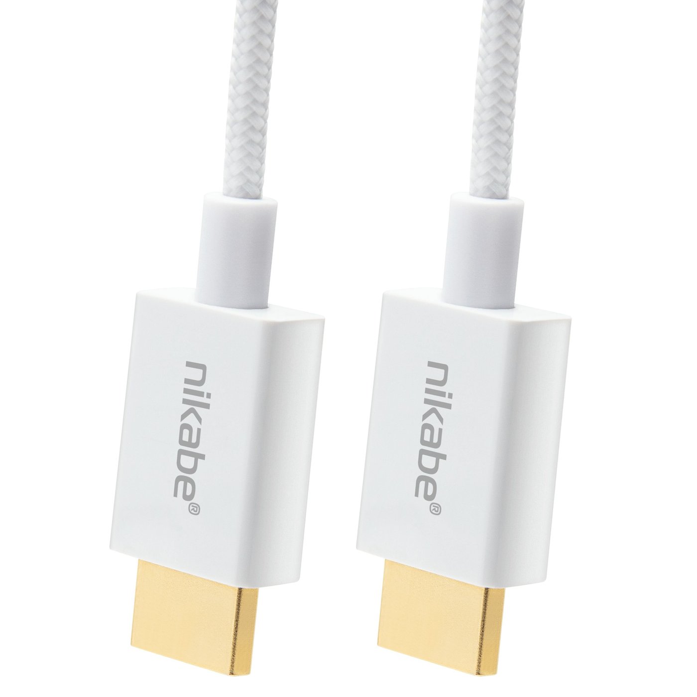 Nikabe Ultra Slim HDMI-kabel med 8K-støtte - Hvit 2 m