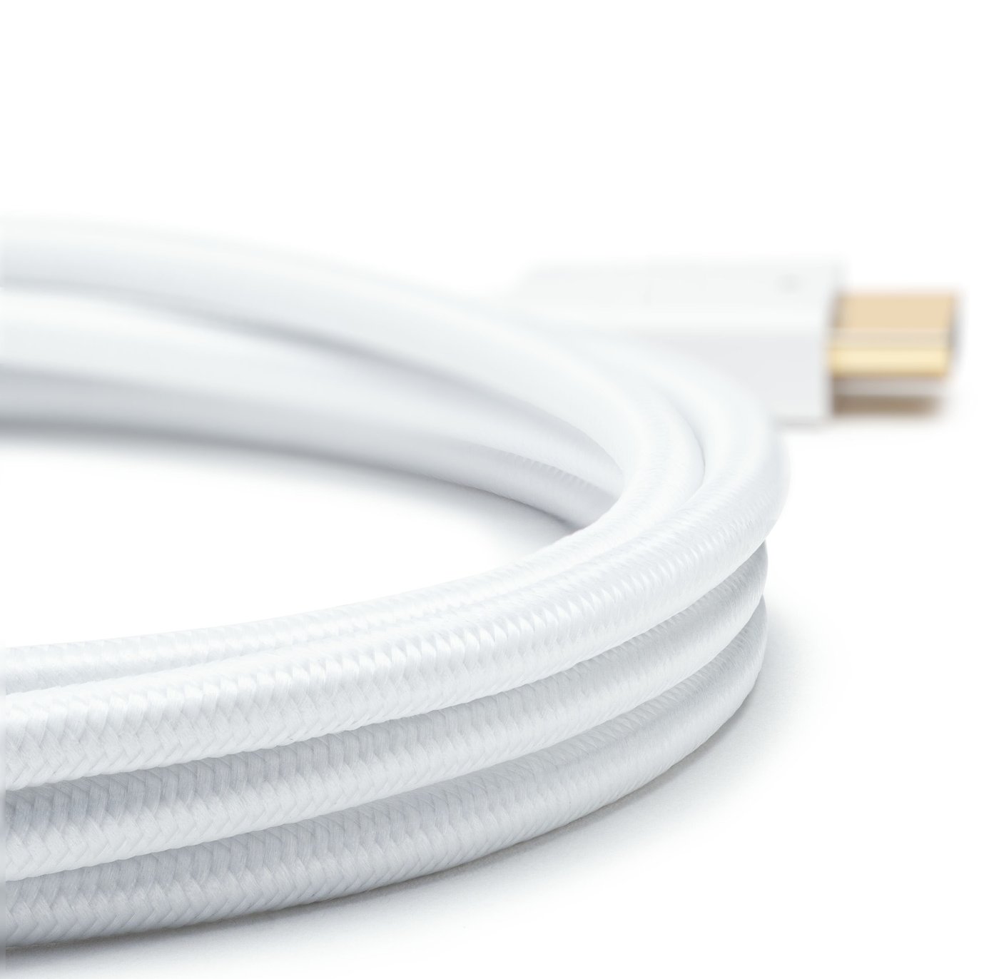 Nikabe Ultra Slim HDMI-kabel med 8K-støtte - Hvit 2 m