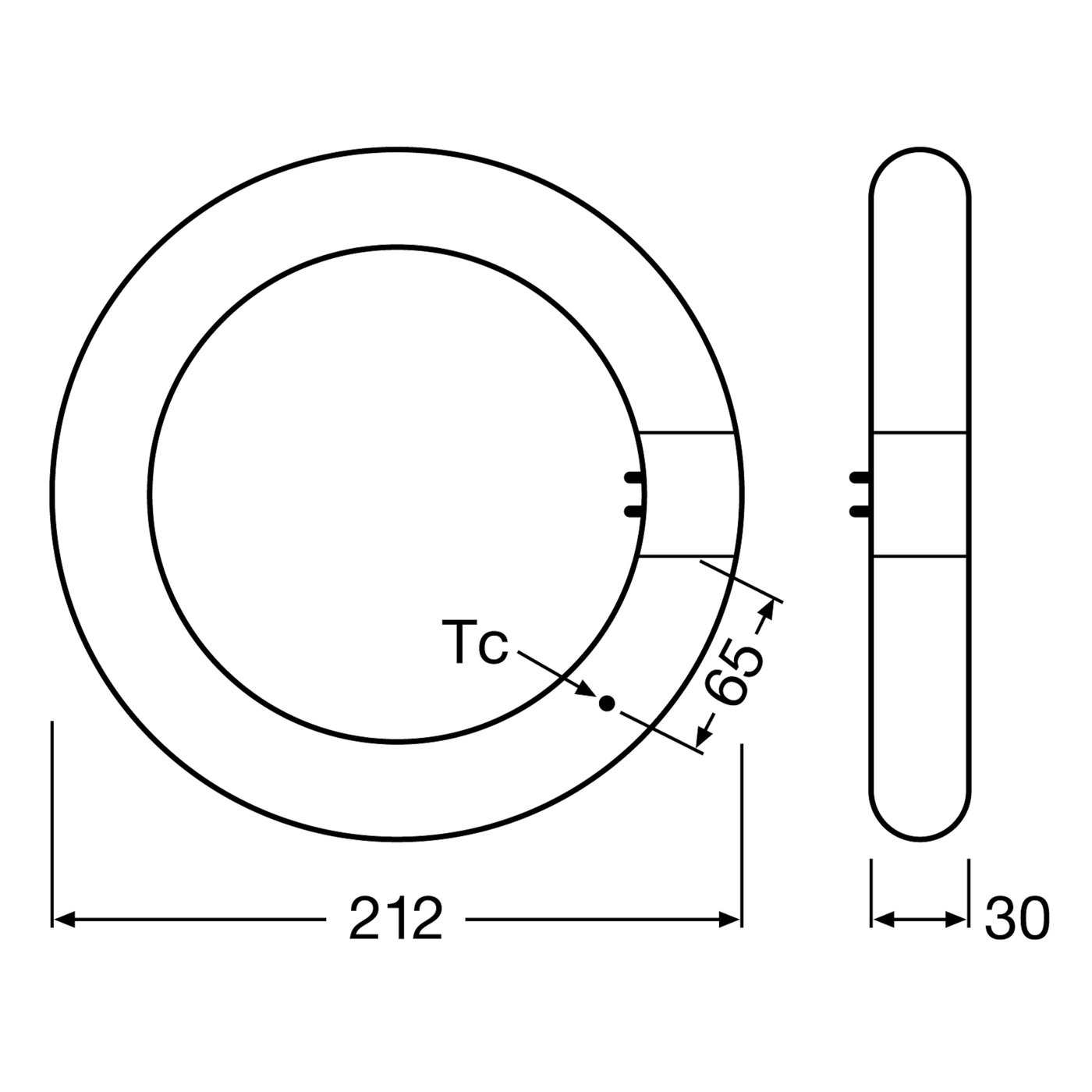 Osram LED-Cirkulärt lysrör (G10Q) 1320 lm
