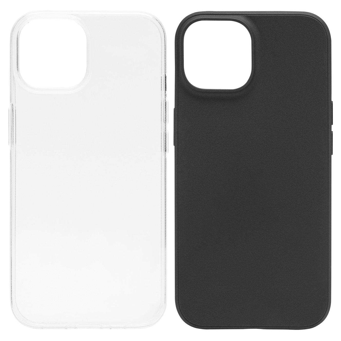 Linocell Second skin för iPhone 15 Svart