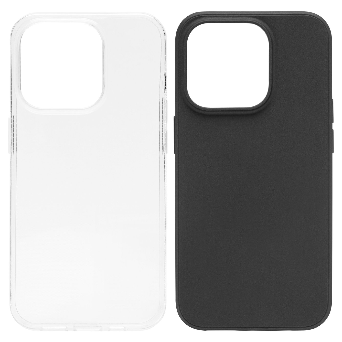 Linocell Second skin för iPhone 15 Pro Svart