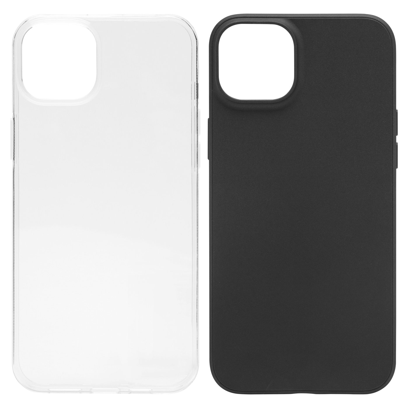 Linocell Second skin för iPhone 15 Plus Svart