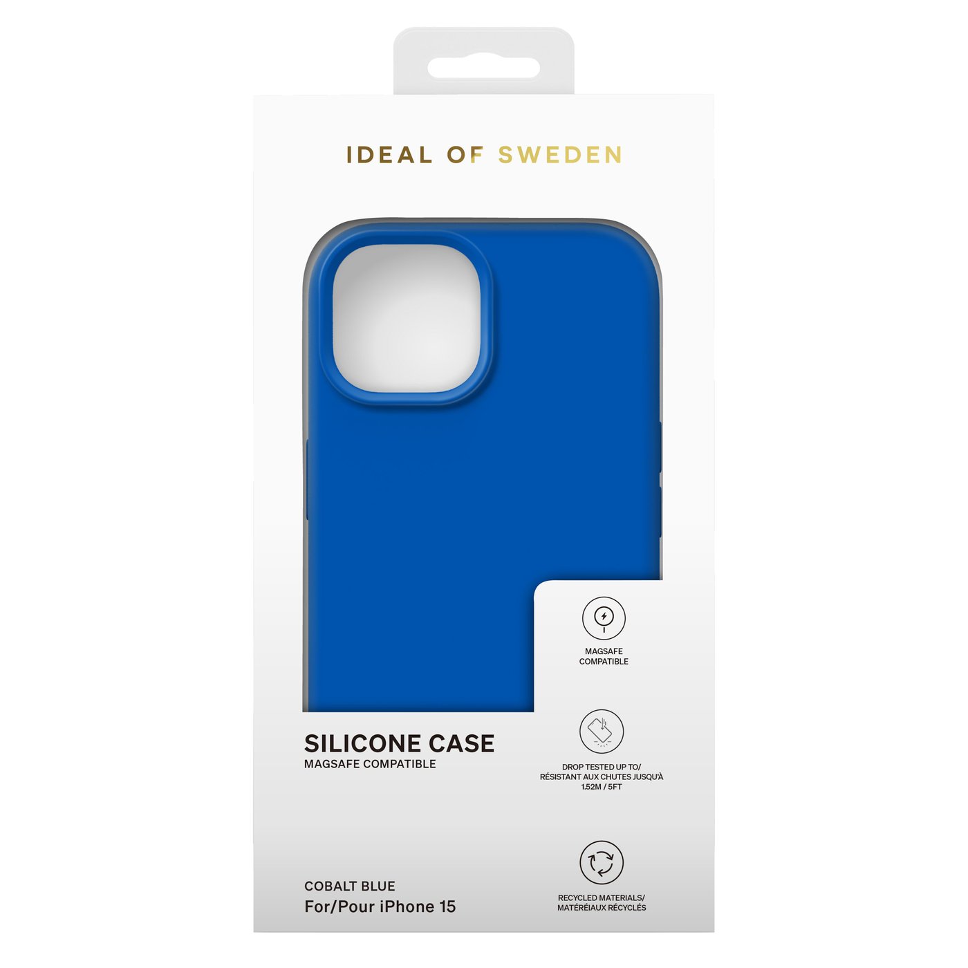 IDEAL OF SWEDEN Silikonskal för iPhone 15 Cobalt Blue