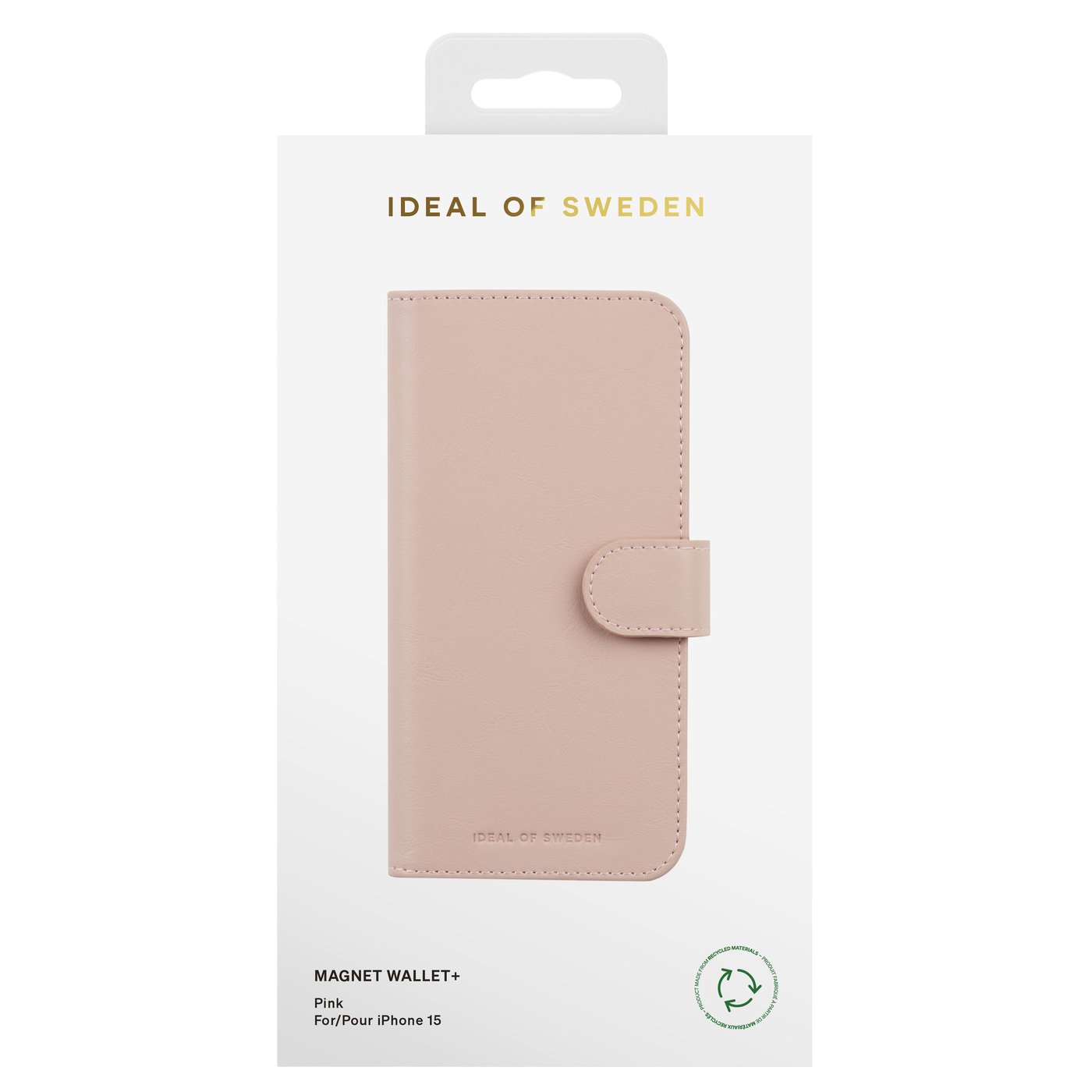 IDEAL OF SWEDEN Magnet Wallet+ for iPhone 15 Rosa