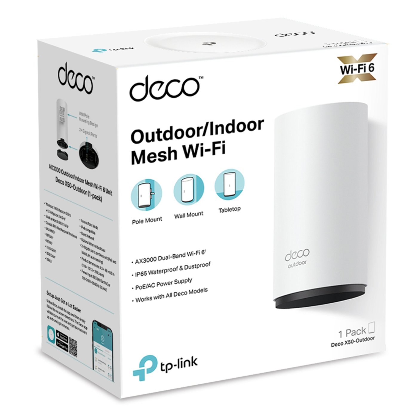 TP-link Deco X50-Outdoor PoE AX3000 Mesh