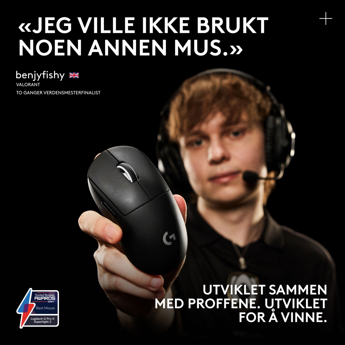 Logitech G Pro X Superlight 2 Trådløs mus