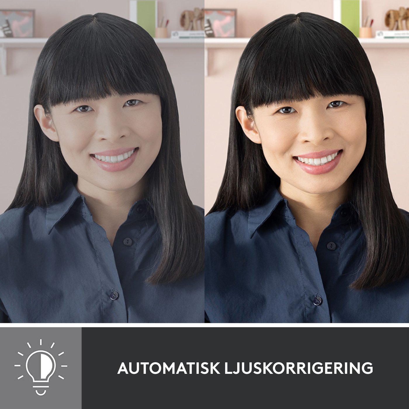 Logitech Brio 300 webbkamera USB-C