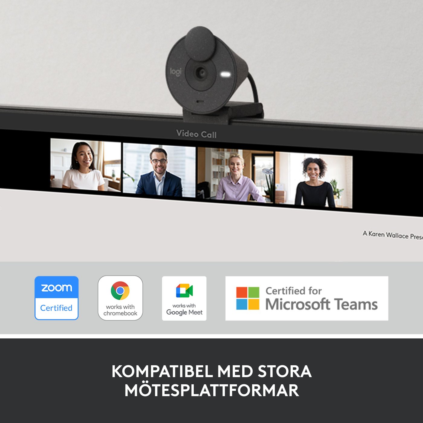 Logitech Brio 300 webbkamera USB-C