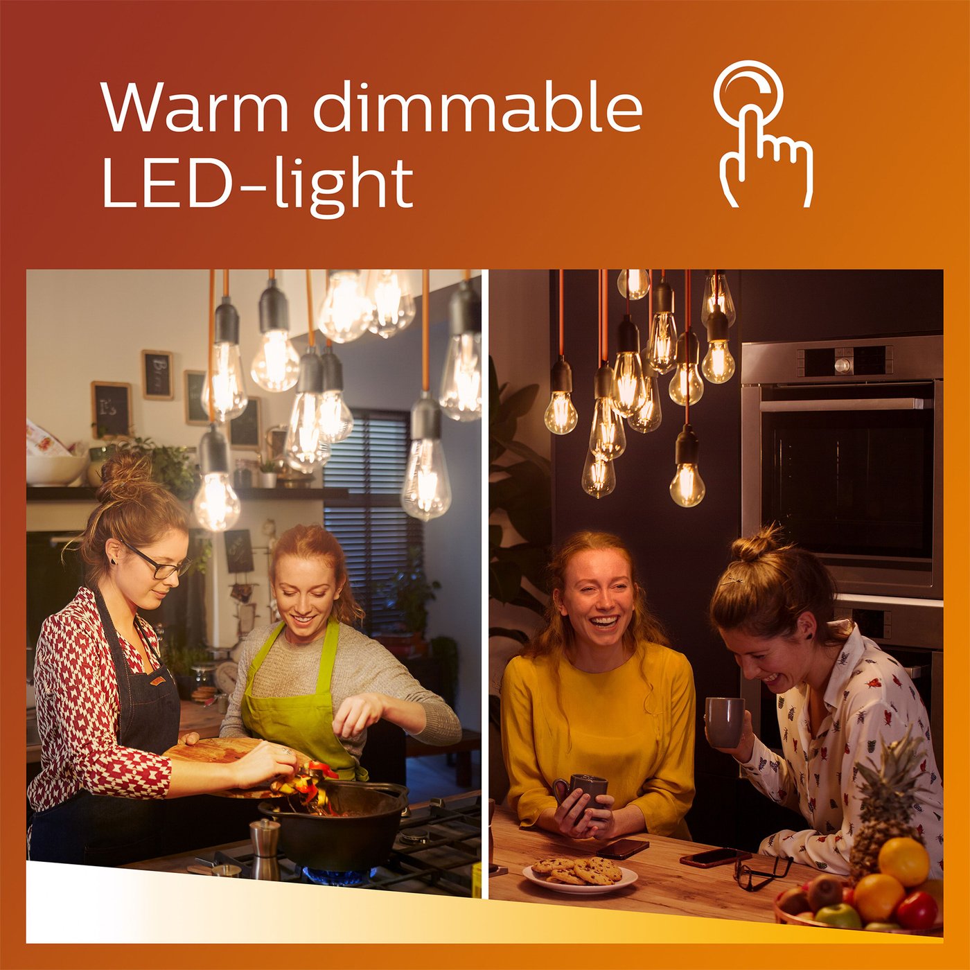 Philips Dimbar LED-pære E27 806 lm