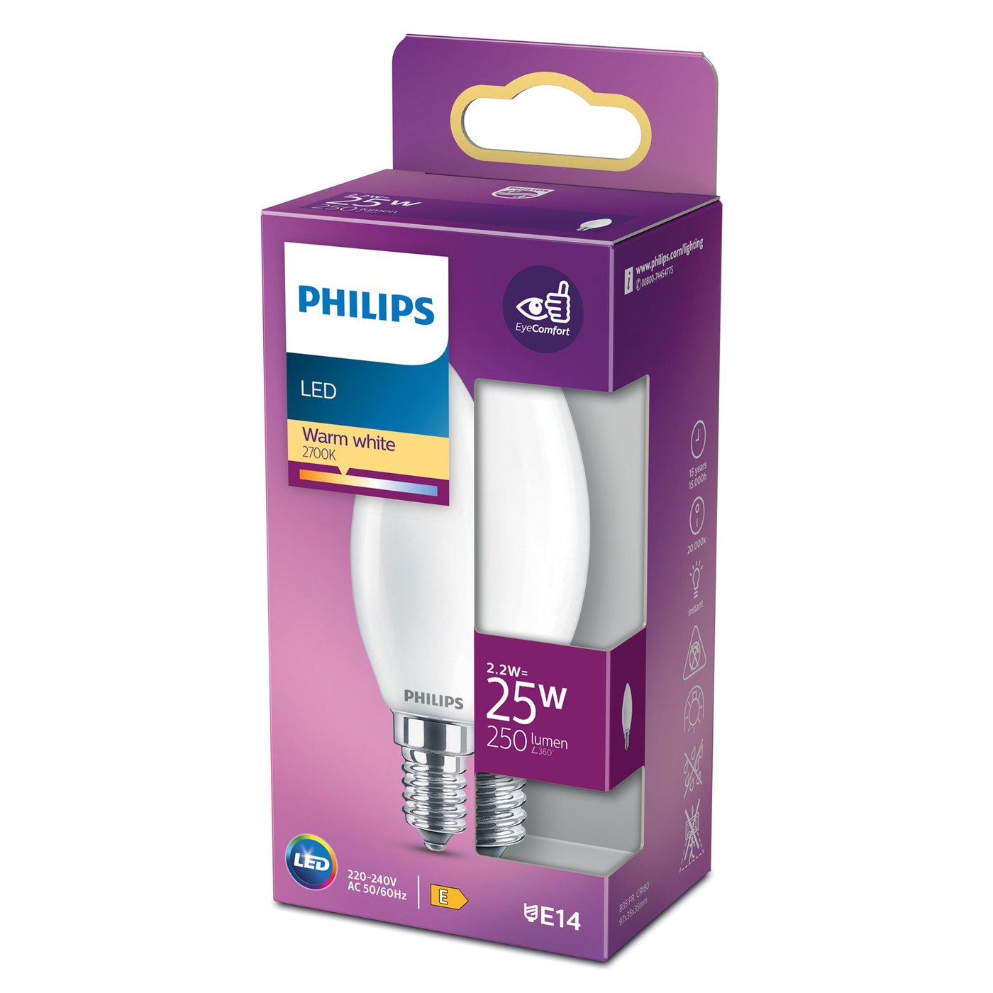 Philips LED-lampa Kron LED E14 250 lm