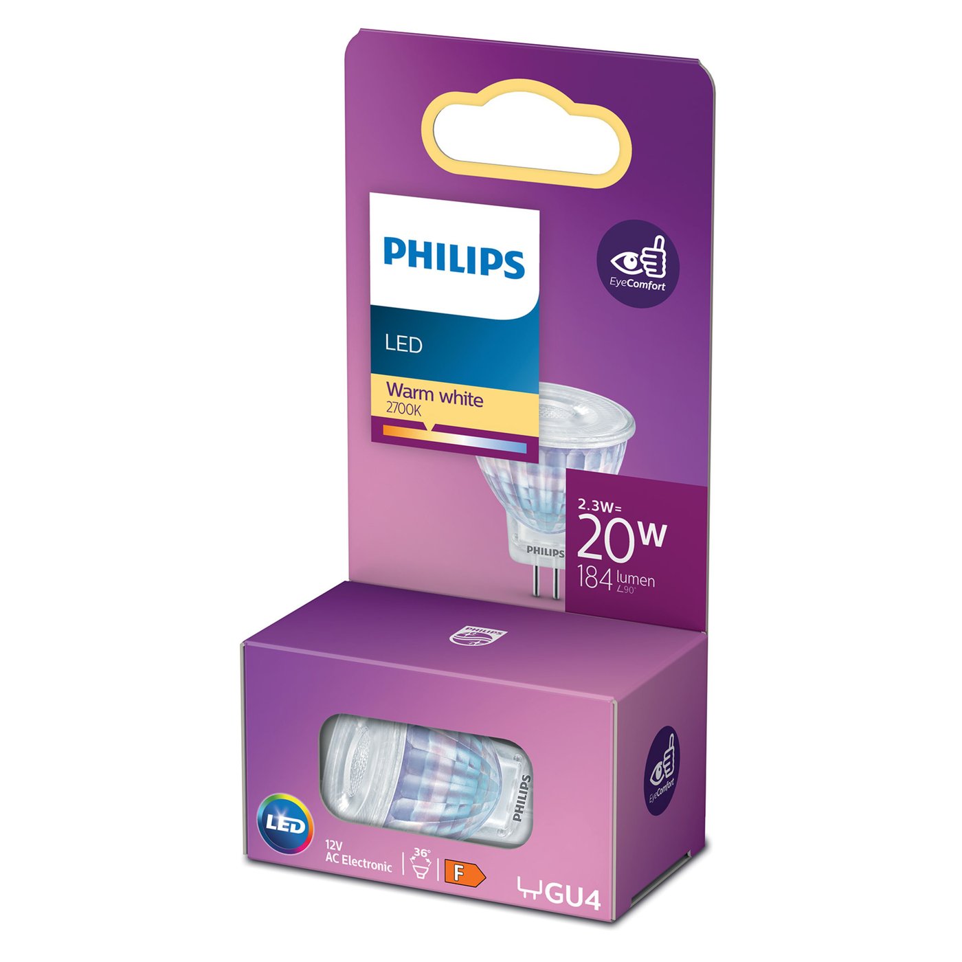 Philips LED-lampa GU4 184 lm