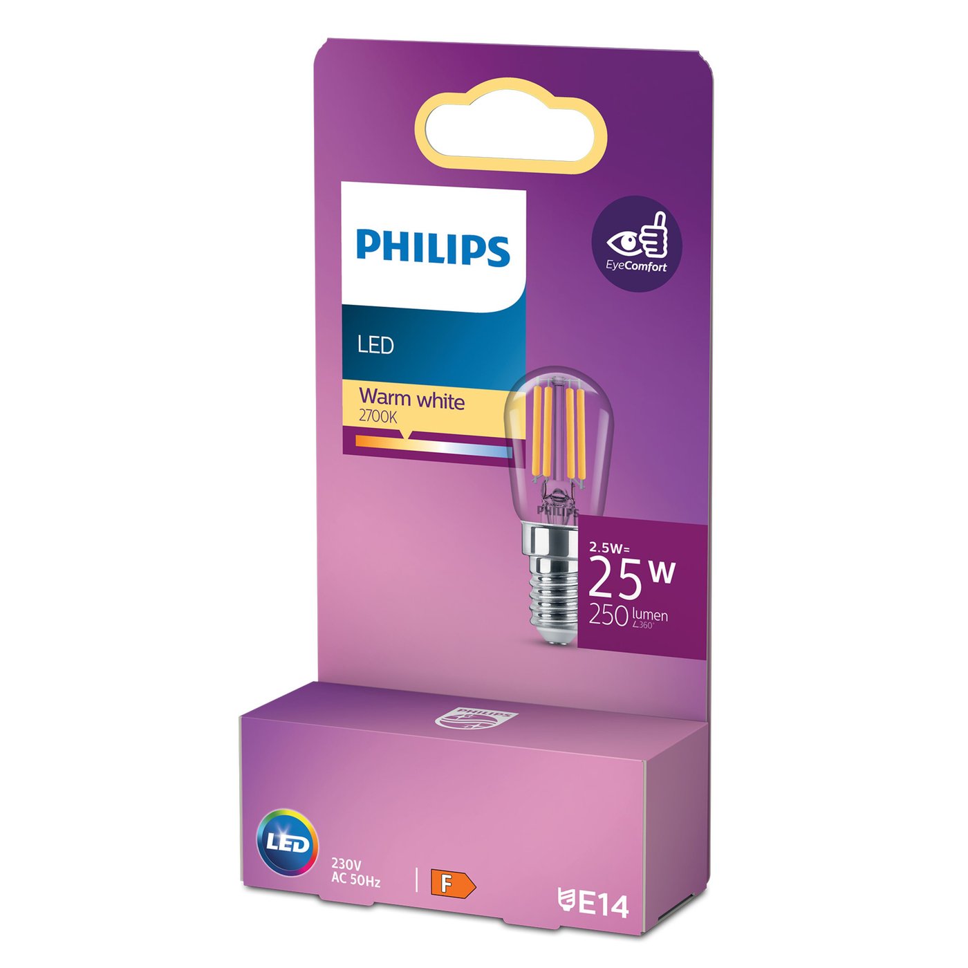 Philips LED-lampa E14 250 lm