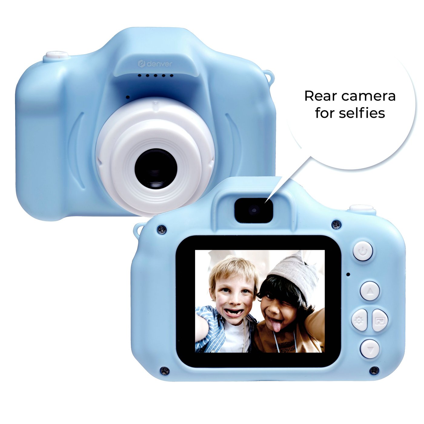 Denver Digitalkamera med selfielinse for barn Blå