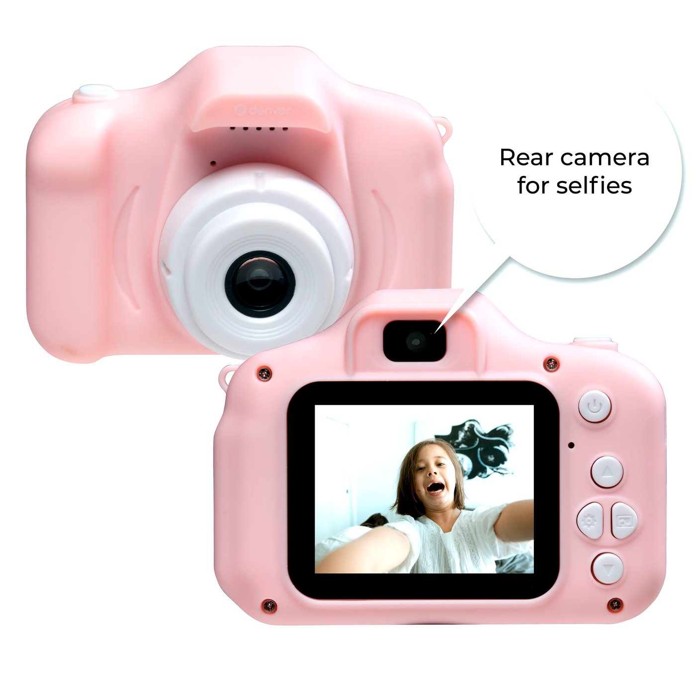 Denver Digitalkamera med selfielinse for barn Rosa