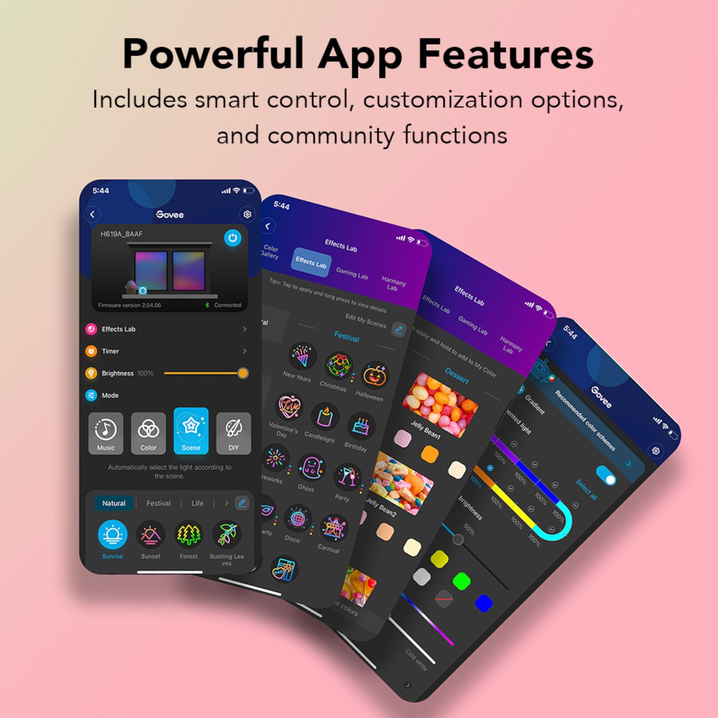 Govee RGBIC LED-list med wifi og Bluetooth 5 m