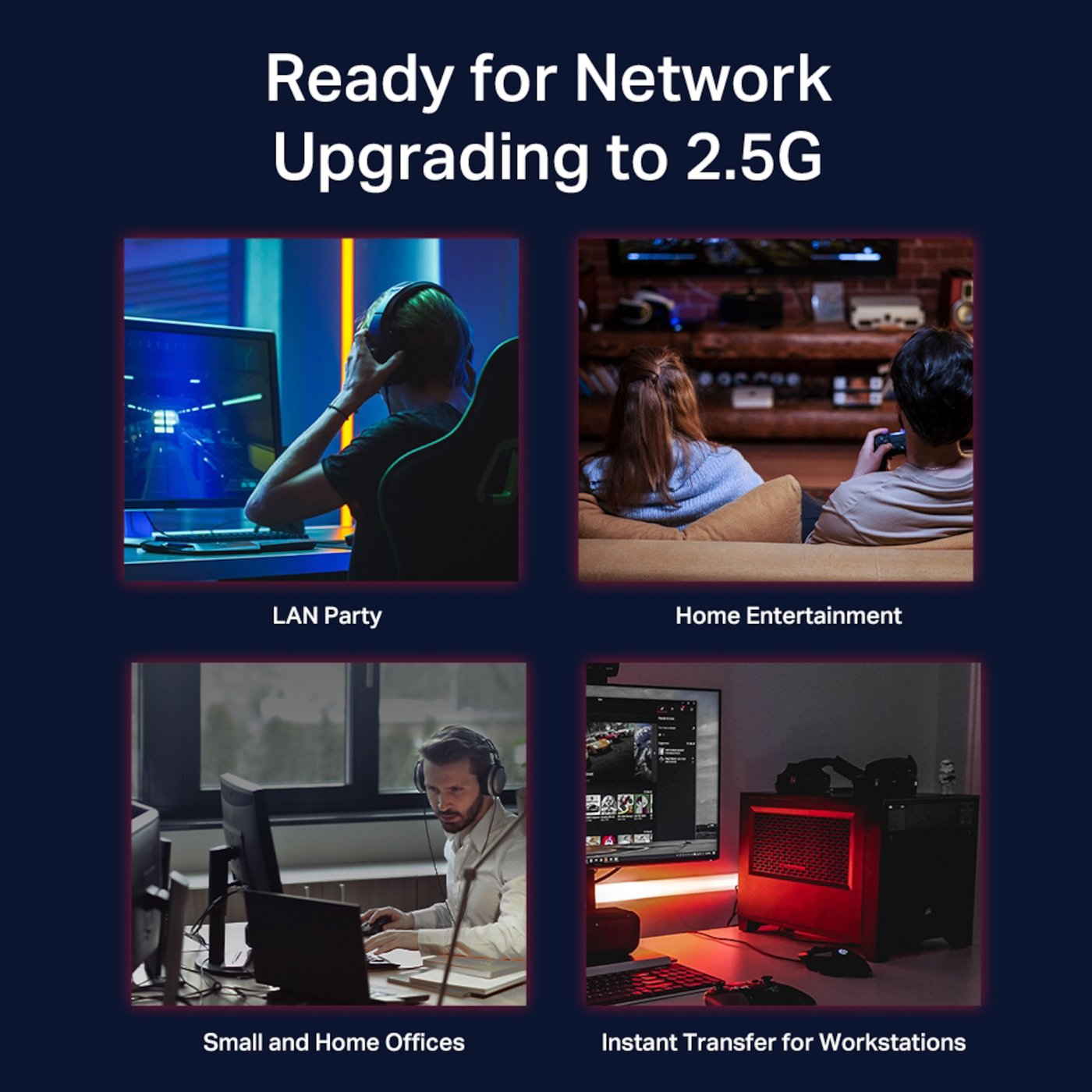 TP-link TL-SG108-M2 Gigabitswitch 8 portar 2,5 Gb/s