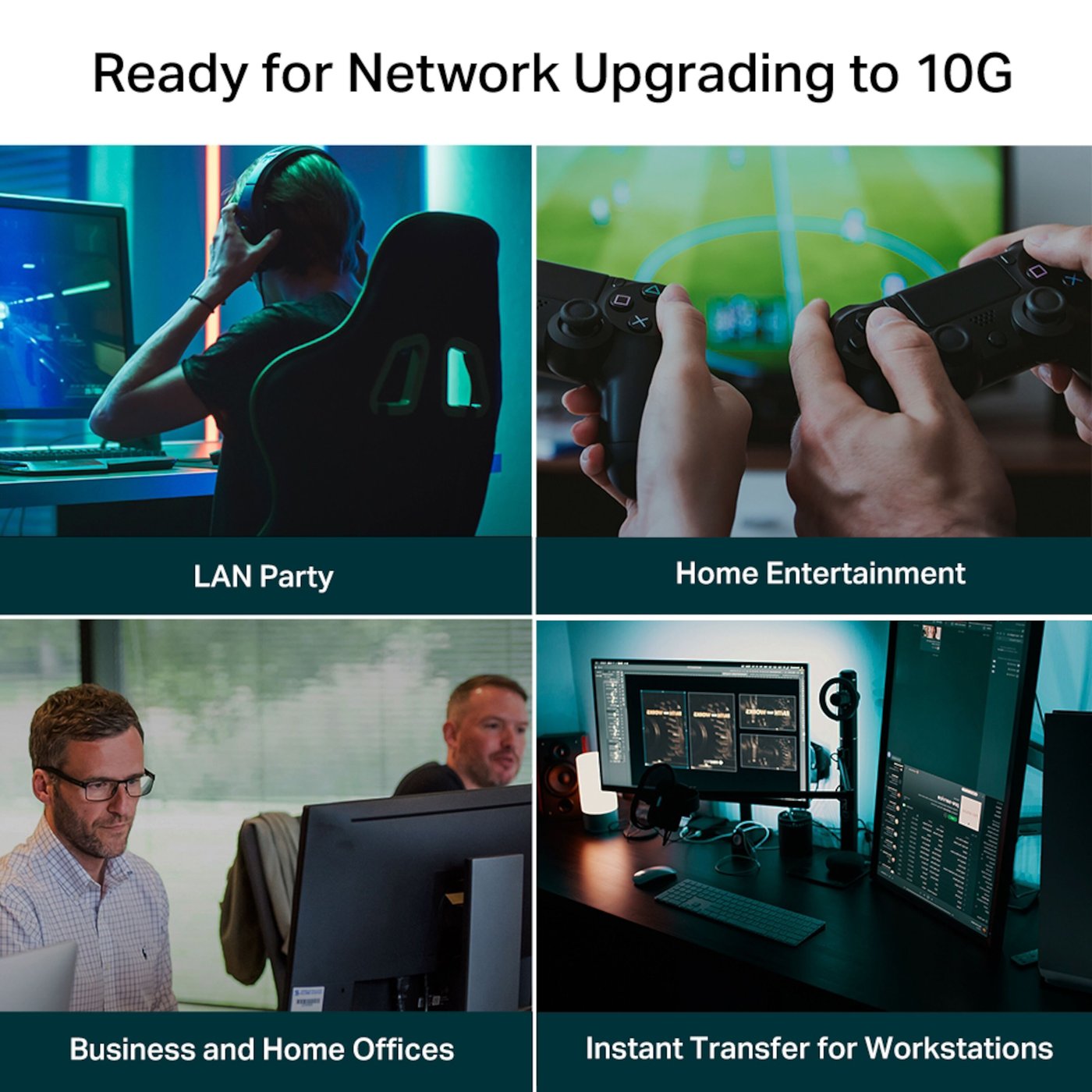 TP-link TL-SX105 Gigabitswitch 5 portar 10 Gb/s