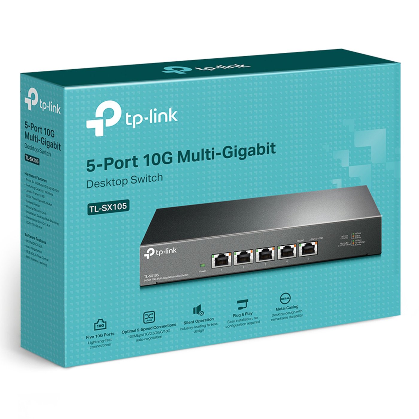 TP-link TL-SX105 Gigabitswitch 5 portar 10 Gb/s