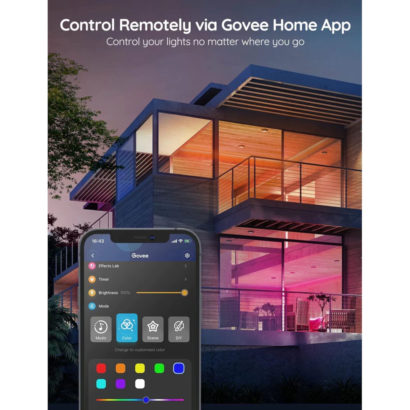 Govee RGB Smart LED-list med Wi-fi och Bluetooth 5 m