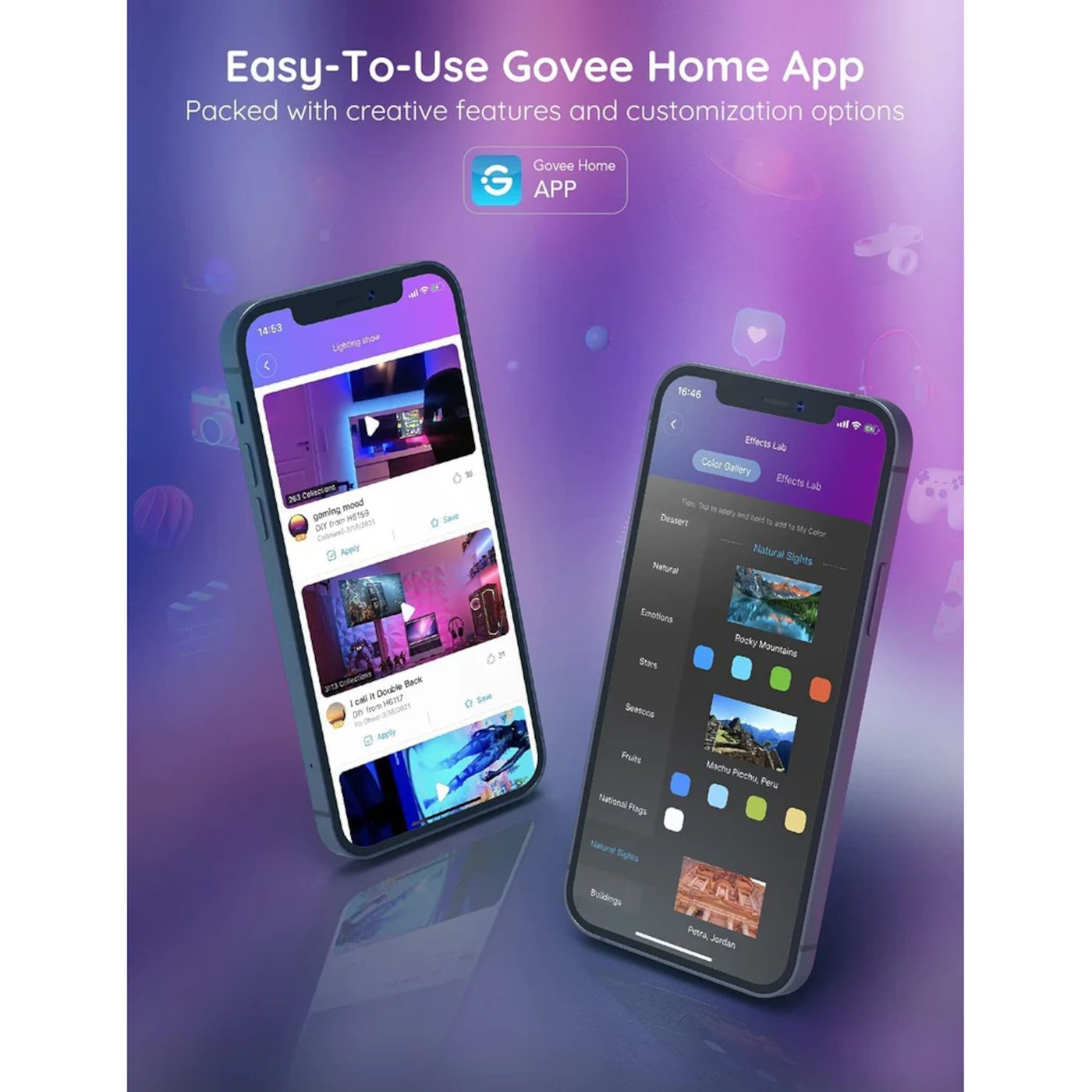 Govee RGB Smart LED-list med Wi-fi och Bluetooth 5 m